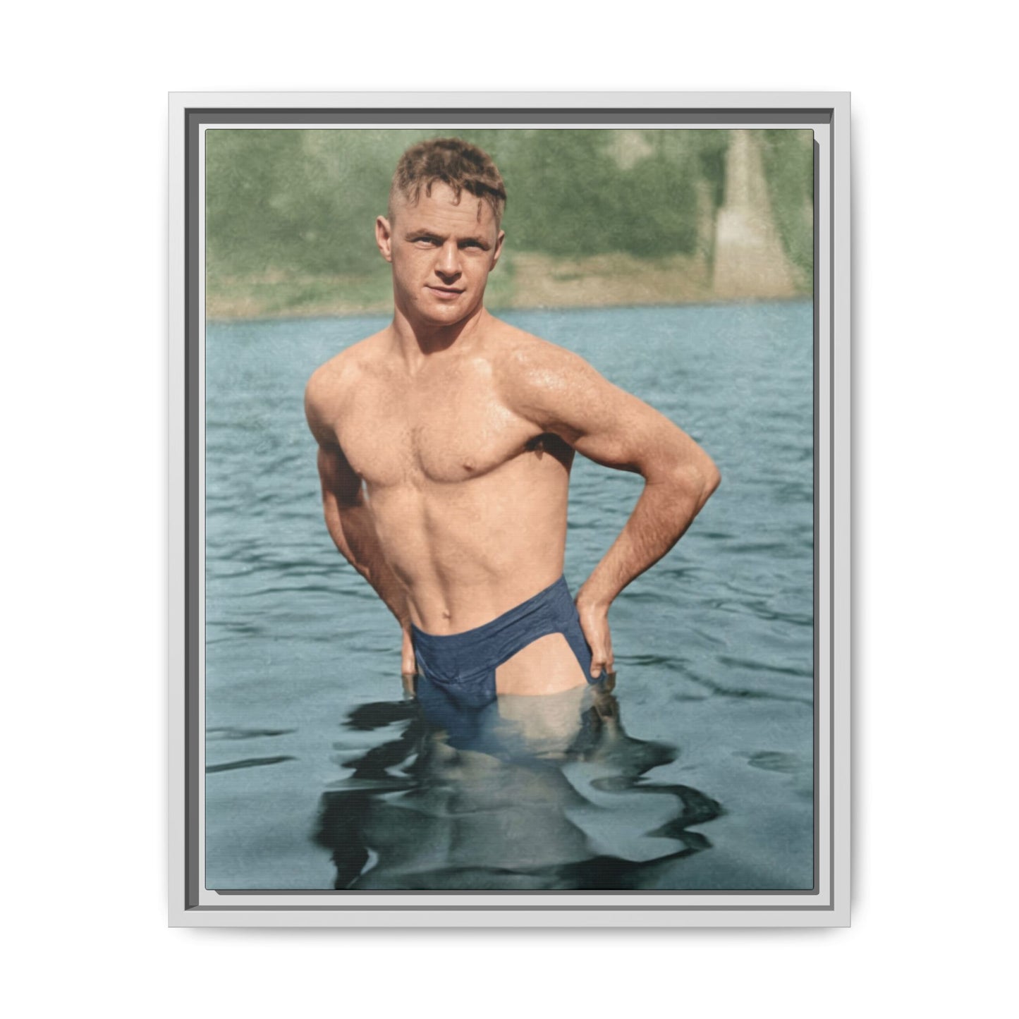 nager 027 | Framed Vintage Photo - Matte Canvas