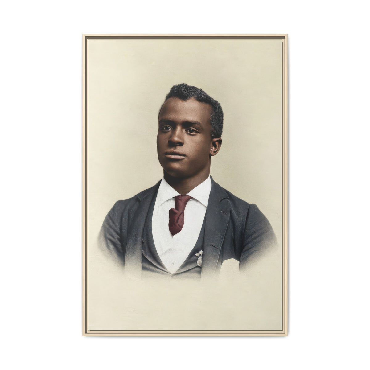 celibataire 027 | Framed Vintage Photo - Matte Canvas