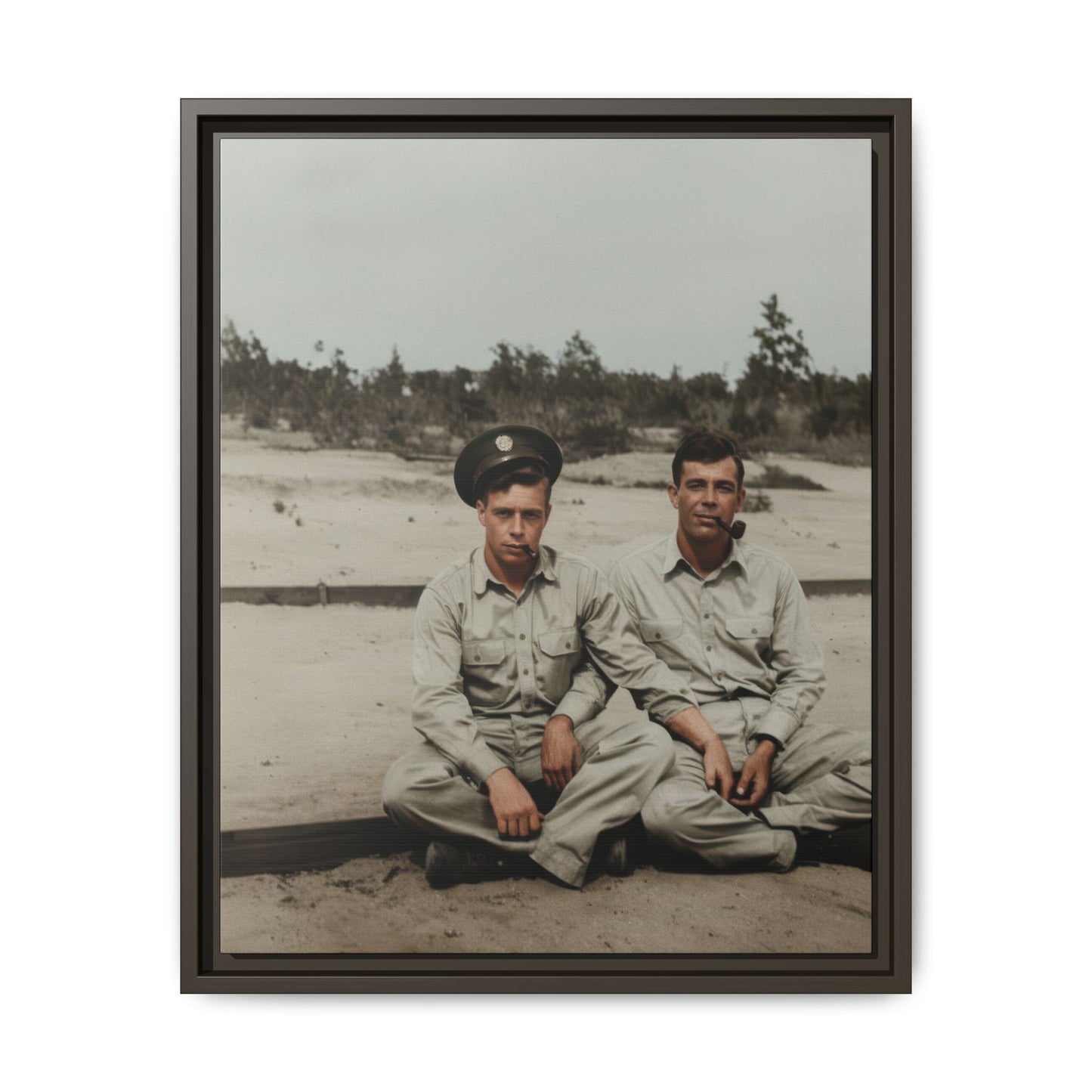 paire 091 | Framed Vintage Photo - Matte Canvas