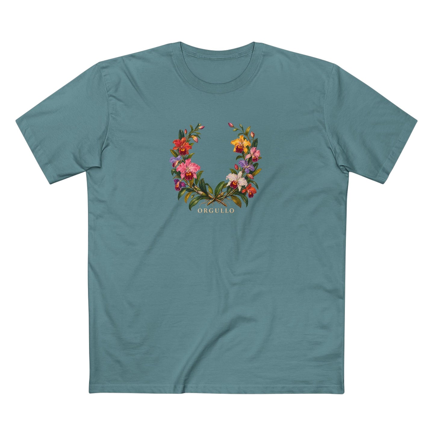Orgullo Colombian Cattleya Orchid Pride T-Shirt | LGBTQ Botanical Tee