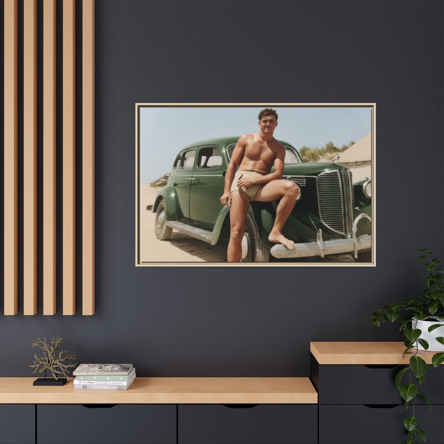 nager 022 | Framed Vintage Photo - Matte Canvas