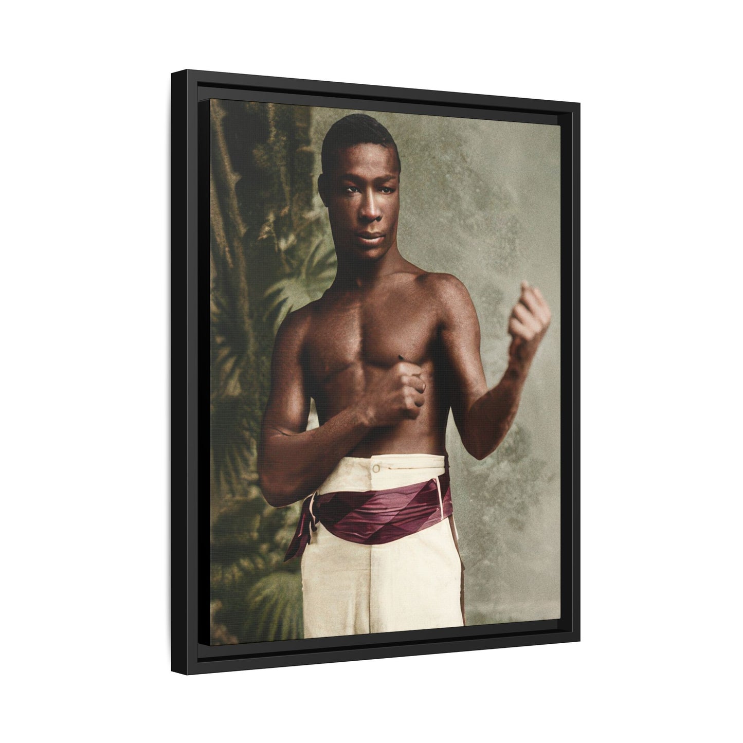 athlétisme 030 | Framed Vintage Photo - Matte Canvas