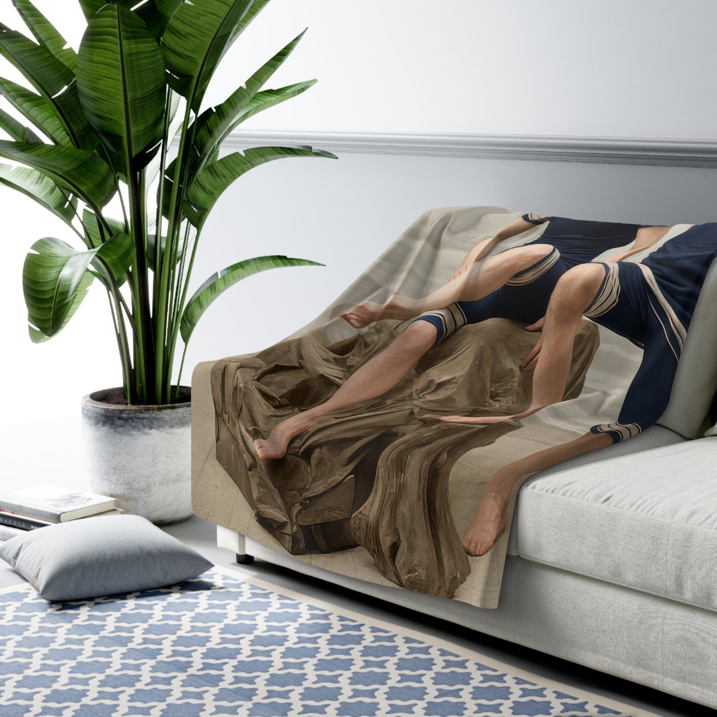 Heirloom Sherpa Blanket – nager 036 Figure Premium fleece throw · 50x60, 60x80