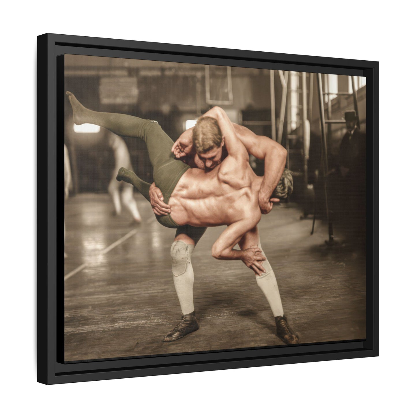 athlétisme 006 | Framed Vintage Photo - Matte Canvas