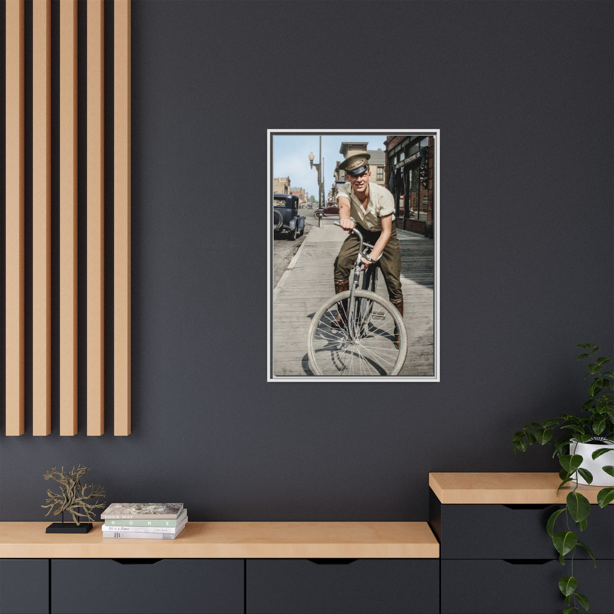 celibataire 007 | Framed Vintage Photo - Matte Canvas