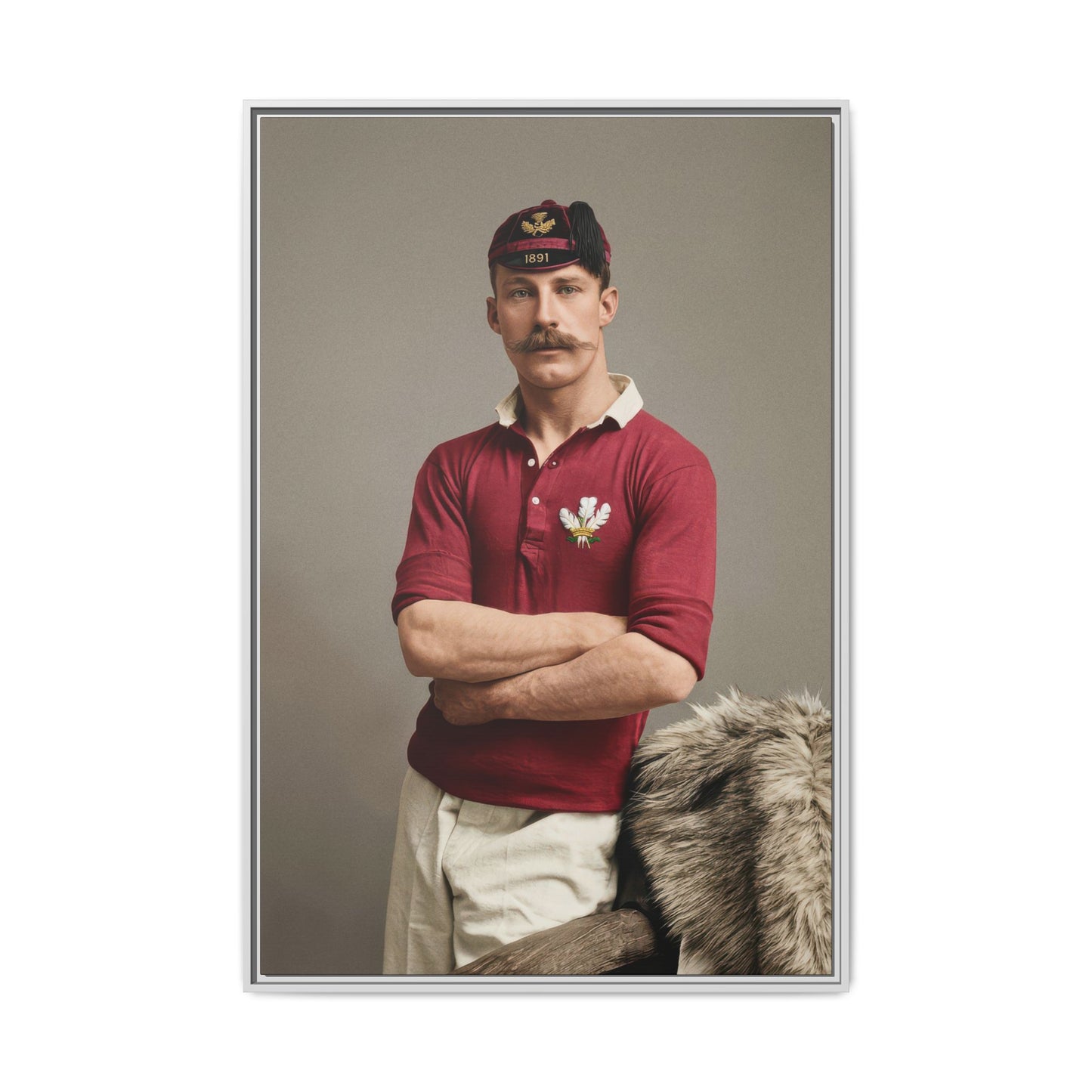 athlétisme 021 | Framed Vintage Photo - Matte Canvas