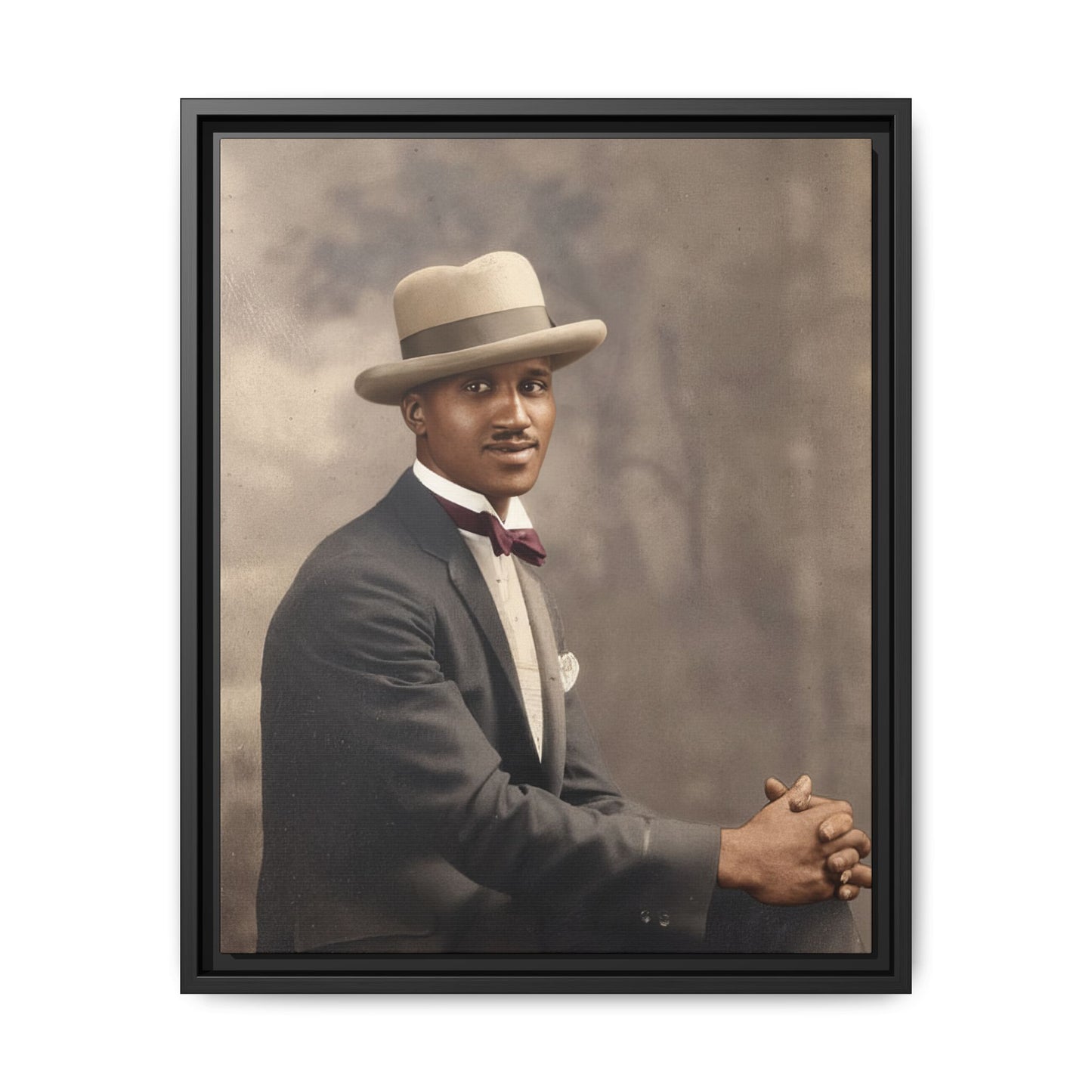 celibataire 004 | Framed Vintage Photo - Matte Canvas
