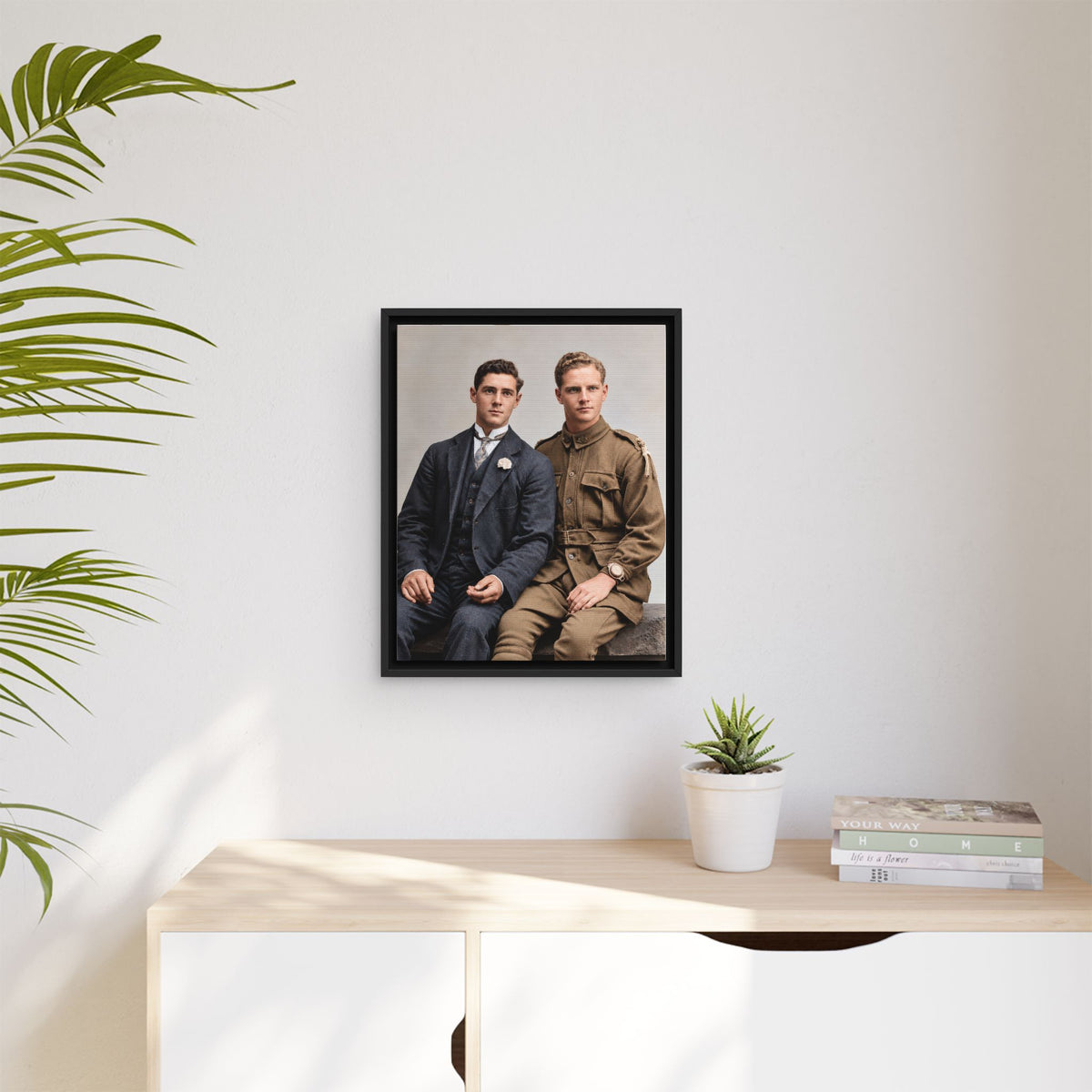 paire 169 | Framed Vintage Photo - Matte Canvas