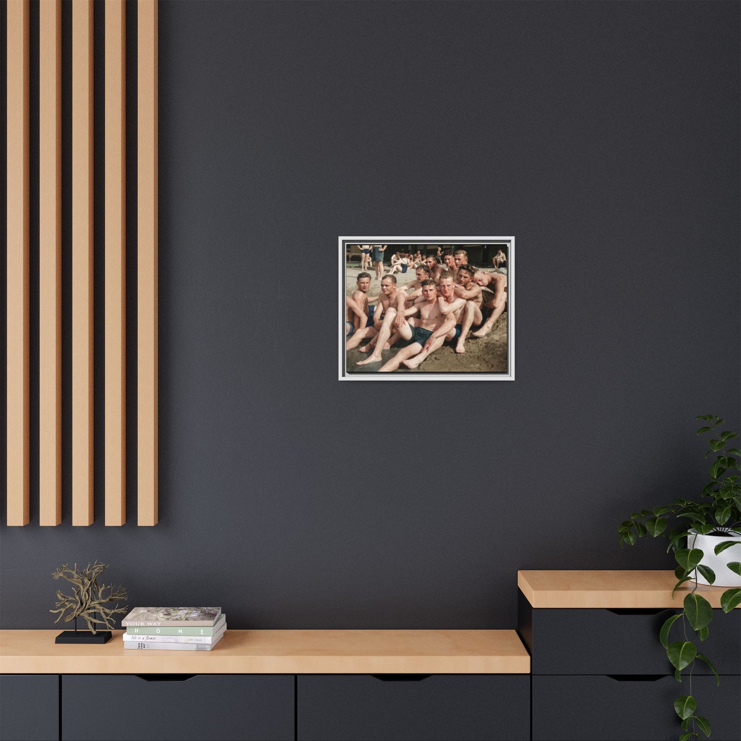 nager 012 | Framed Vintage Photo - Matte Canvas