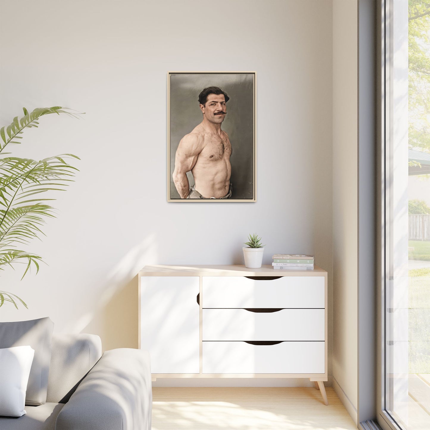 athlétisme 024 | Framed Vintage Photo - Matte Canvas