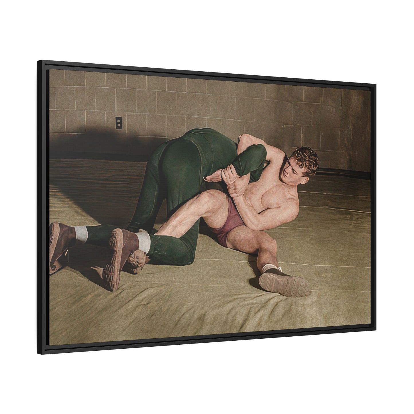 athlétisme 032 | Framed Vintage Photo - Matte Canvas