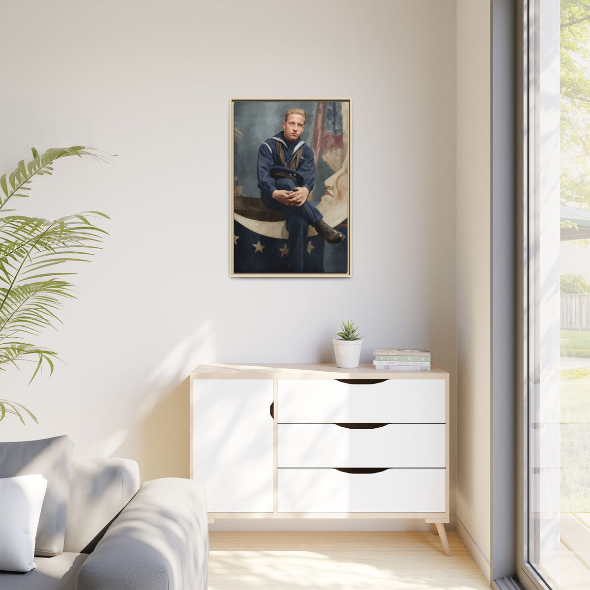 celibataire 016 | Framed Vintage Photo - Matte Canvas