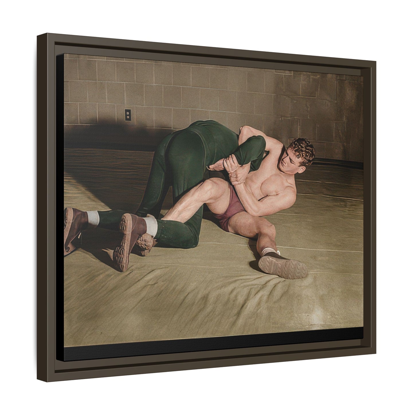 athlétisme 032 | Framed Vintage Photo - Matte Canvas