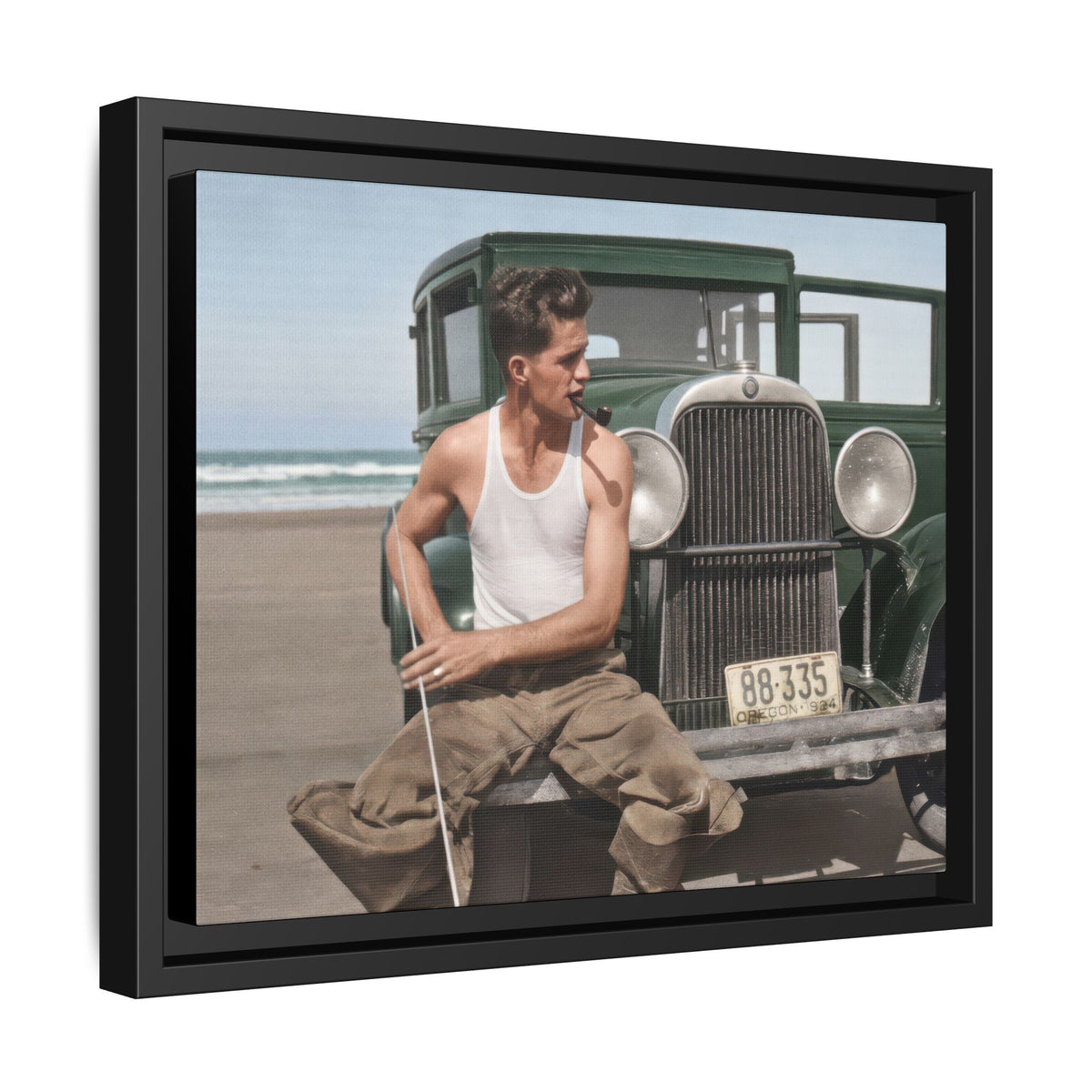celibataire 008 | Framed Vintage Photo - Matte Canvas