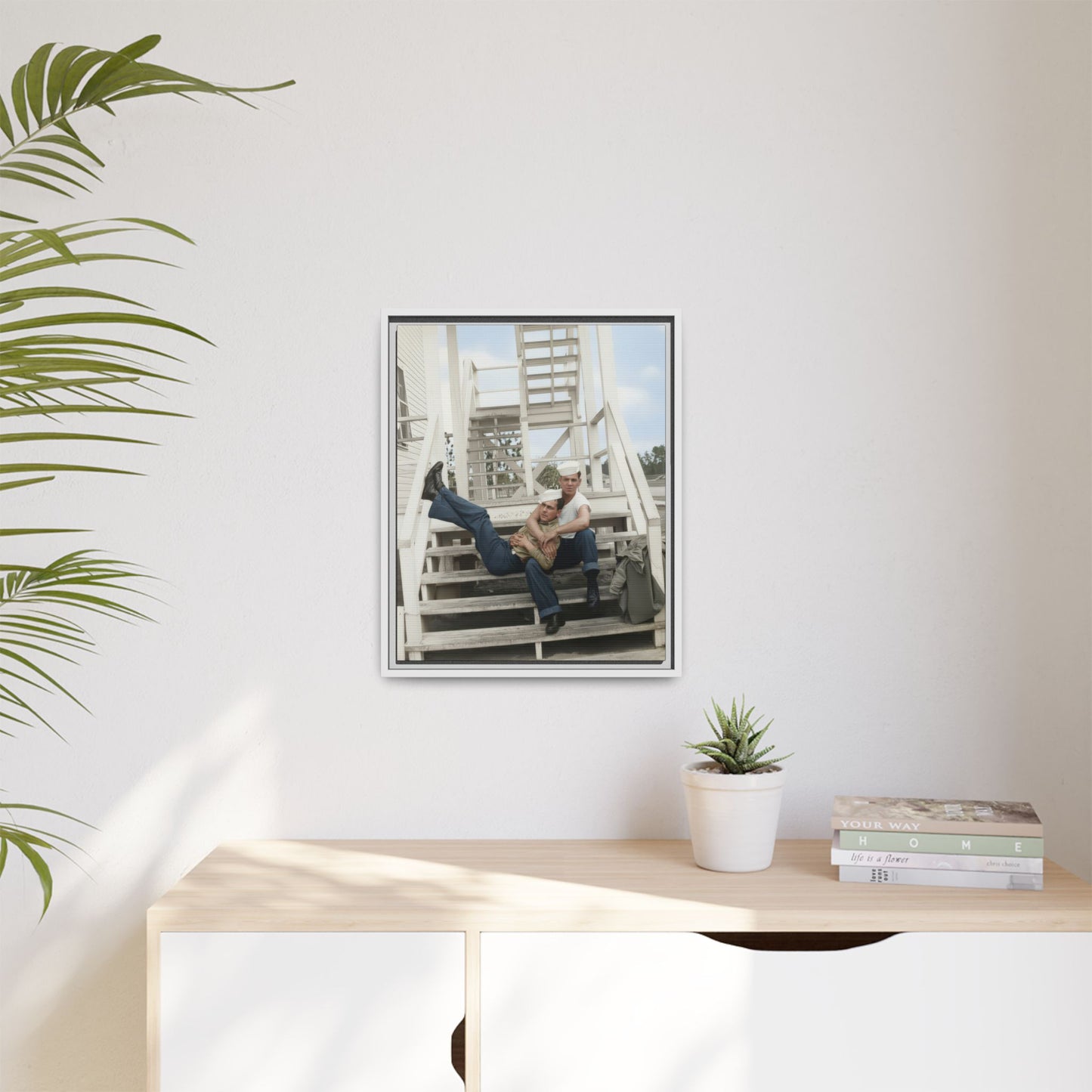 paire 066 | Framed Vintage Photo - Matte Canvas
