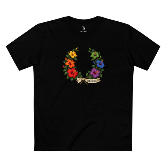 Malaysian Hibiscus Kebanggaan Pride  Laurel Wreath Tee — Shared Belonging