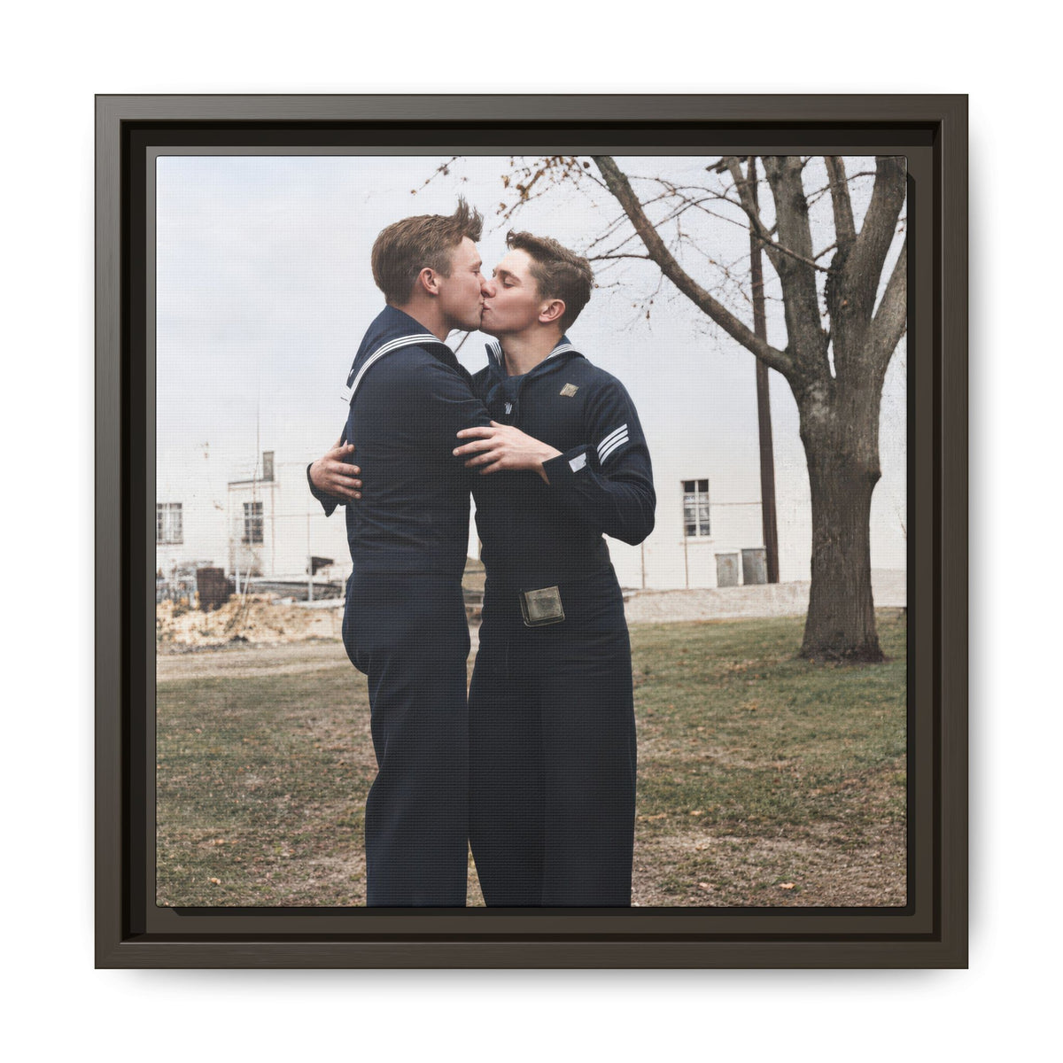 paire 034 | Framed Vintage Photo - Matte Canvas