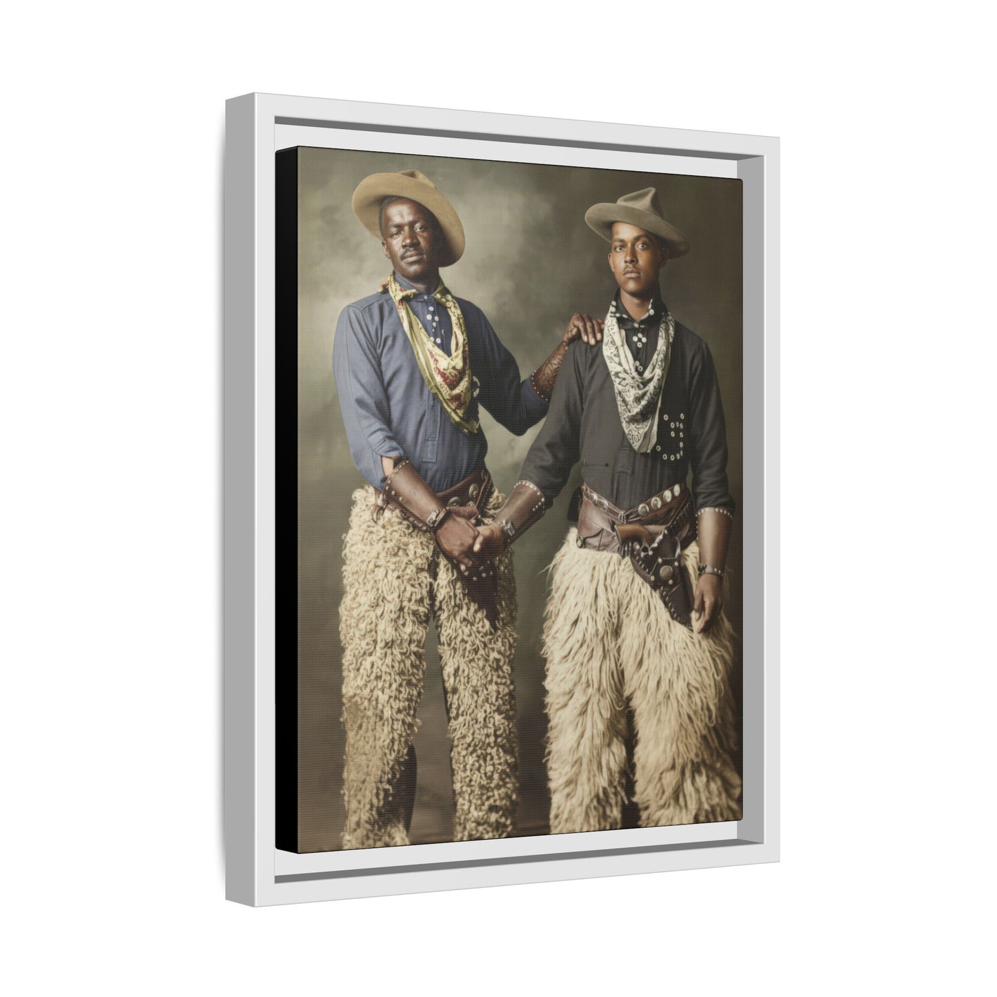 paire 028 | Framed Vintage Photo - Matte Canvas