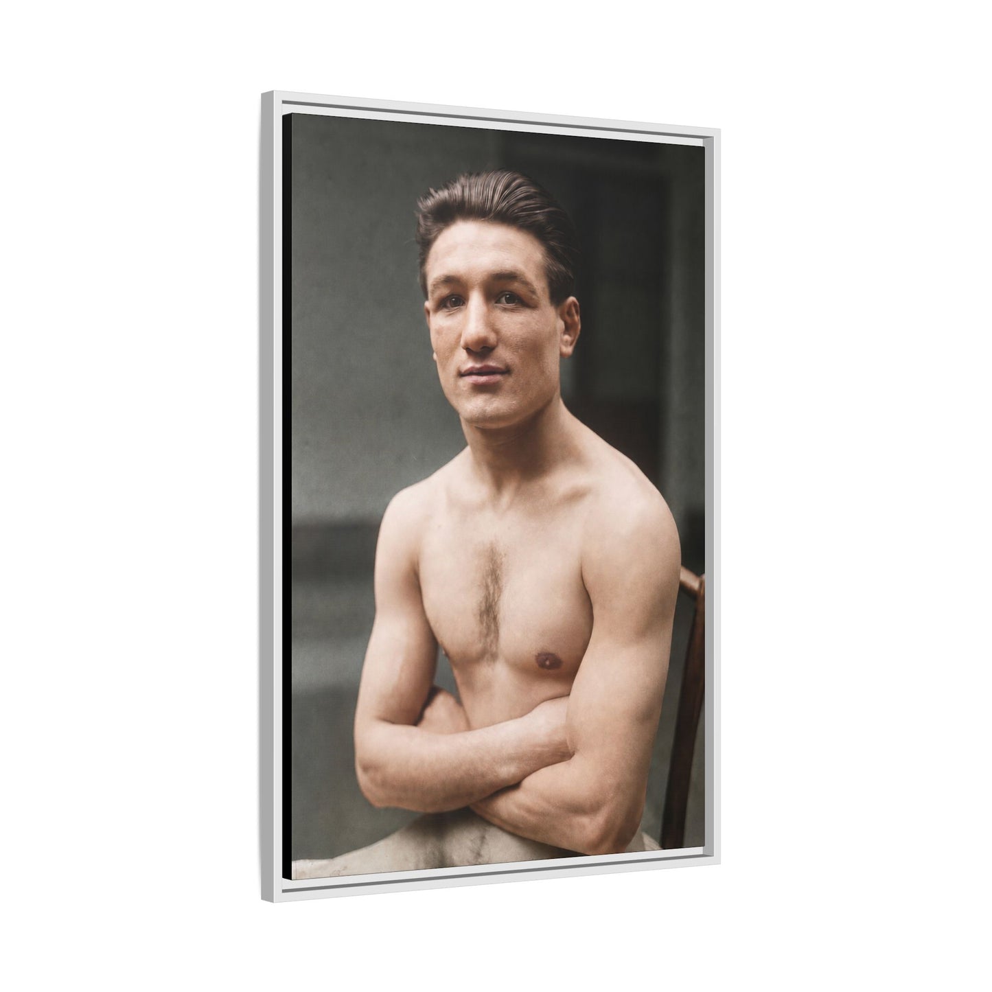 athlétisme 046 | Framed Vintage Photo - Matte Canvas