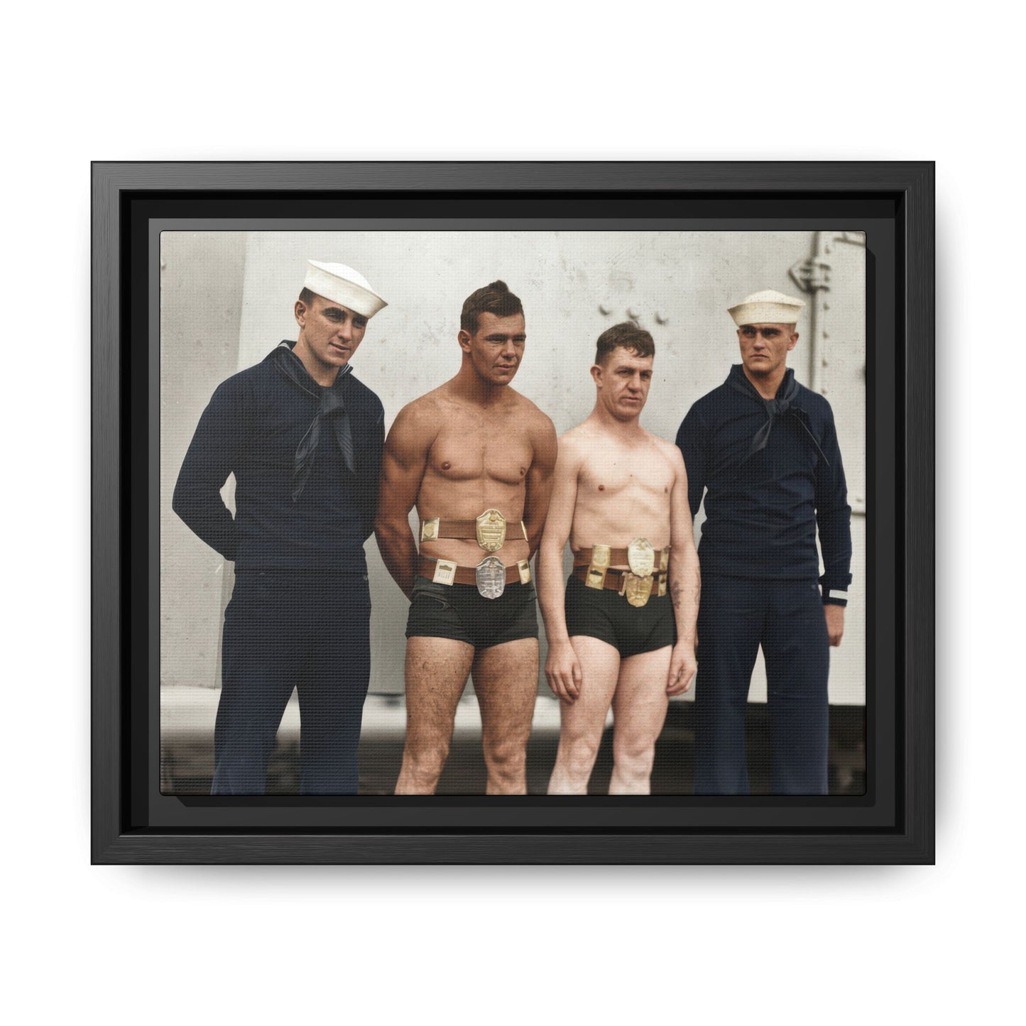 athlétisme 049 | Framed Vintage Photo - Matte Canvas