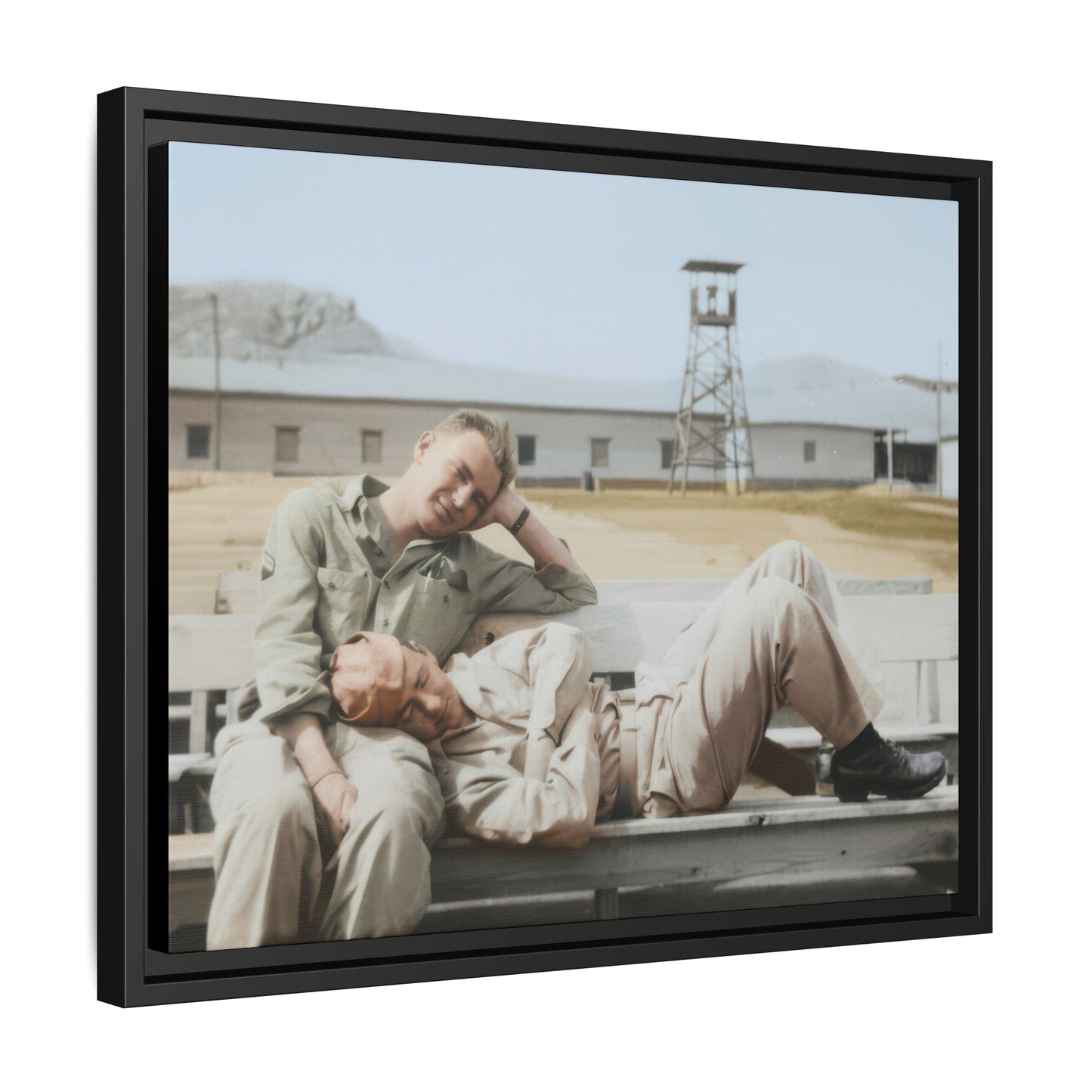 paire 096 | Framed Vintage Photo - Matte Canvas