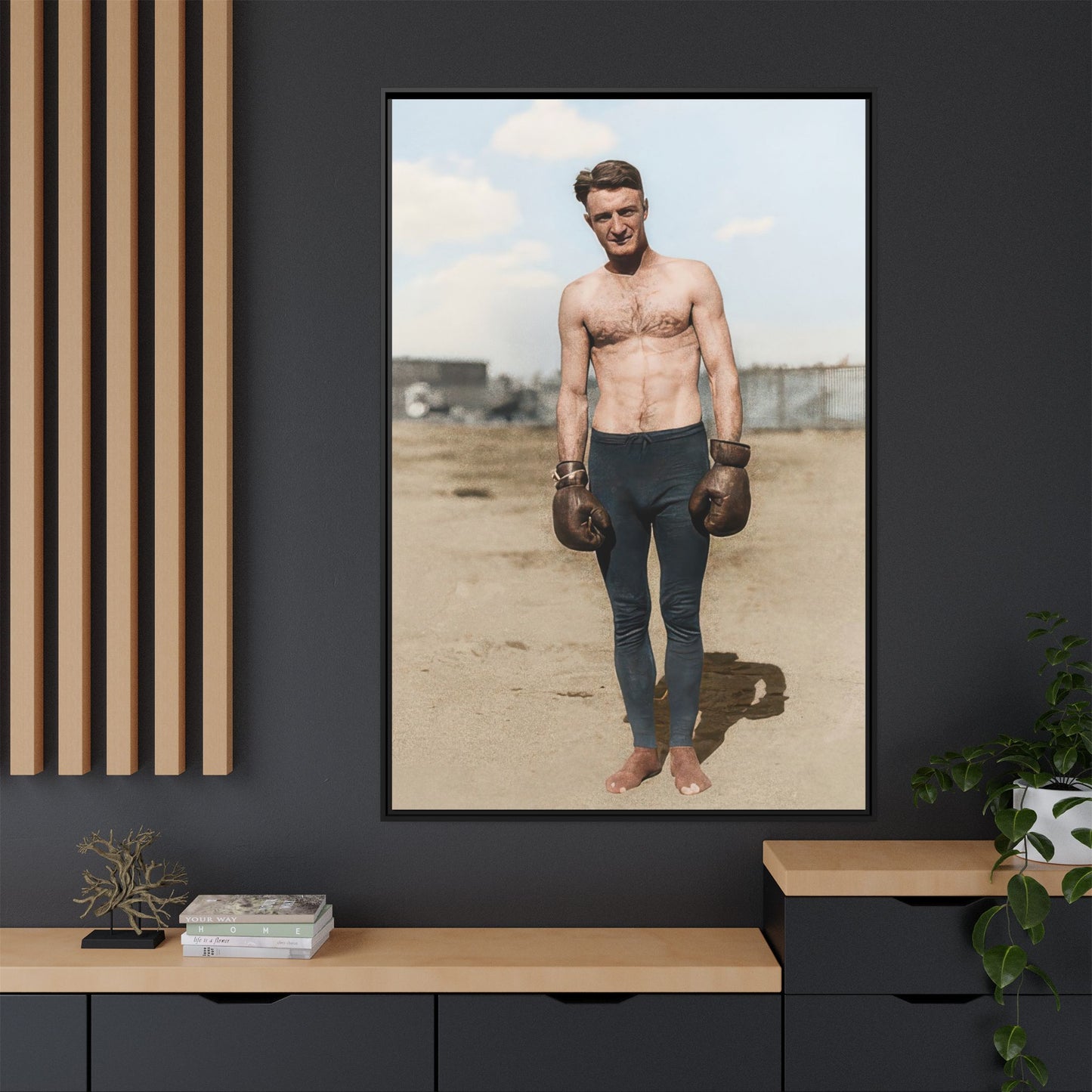 Copy of athlétisme 039 | Framed Vintage Photo - Matte Canvas