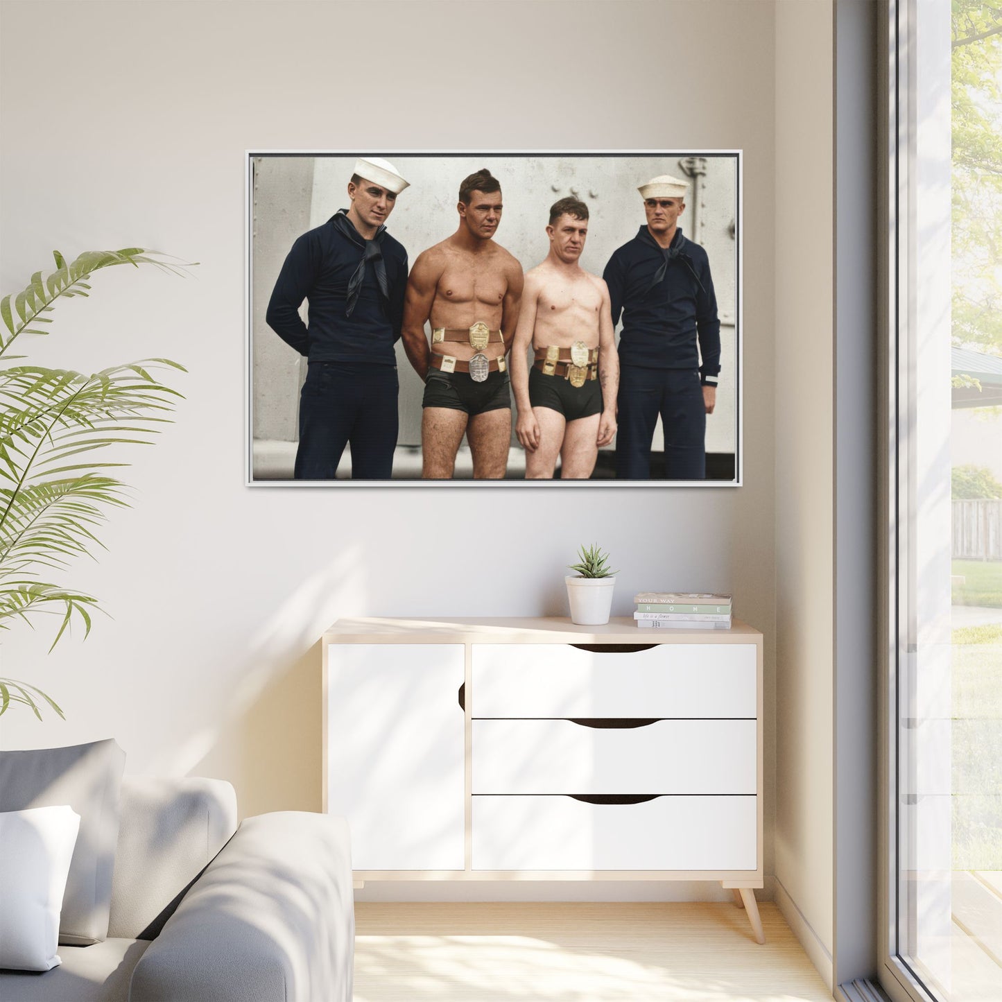 athlétisme 049 | Framed Vintage Photo - Matte Canvas