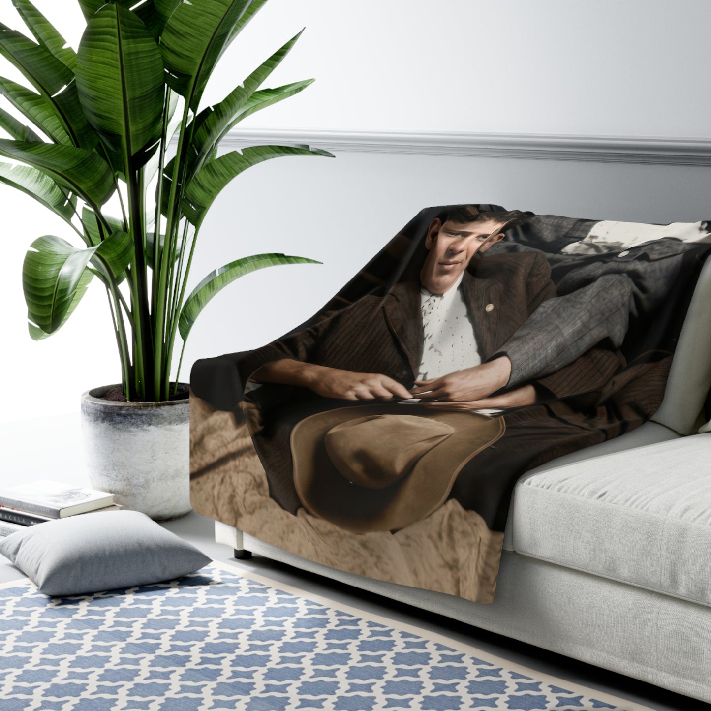Heirloom Sherpa Blanket – paire 020 Premium fleece throw · 50x60, 60x80