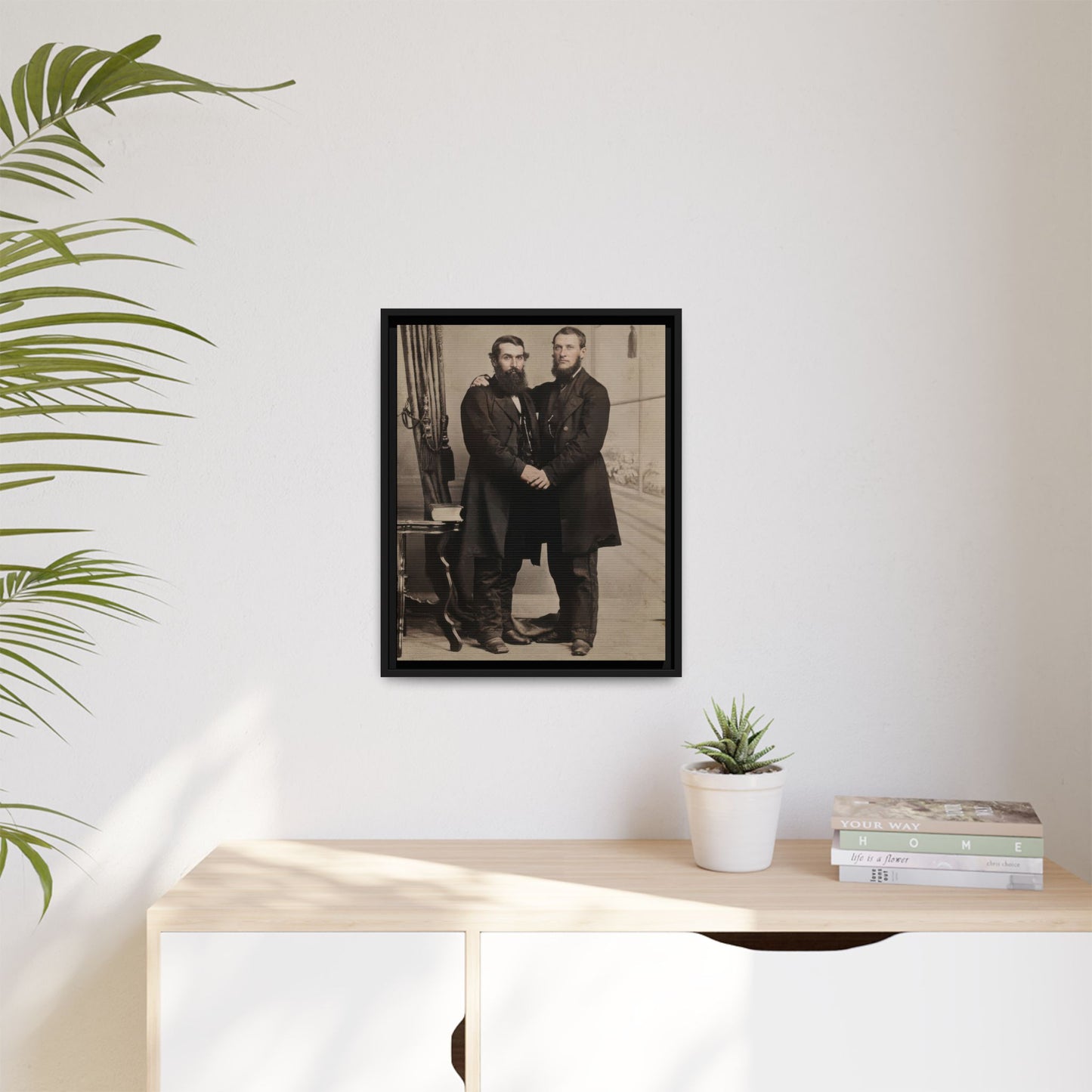 paire 022 | Framed Vintage Photo - Matte Canvas