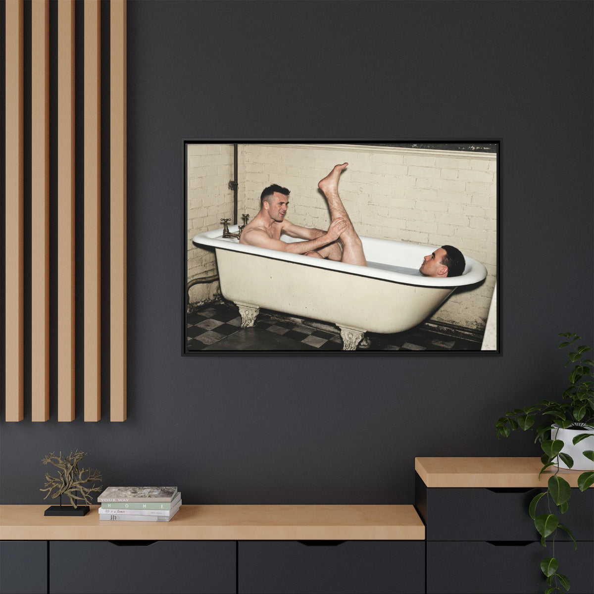 paire 162 | Framed Vintage Photo - Matte Canvas