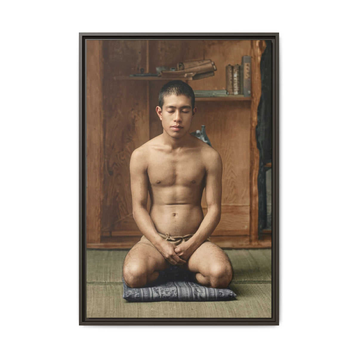 celibataire 025 | Framed Vintage Photo - Matte Canvas