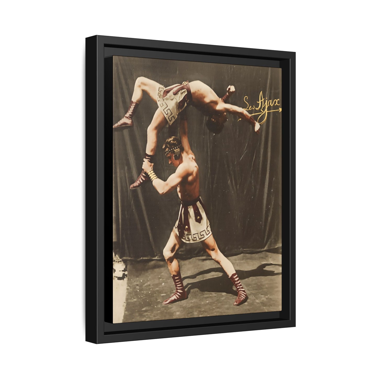 athlétisme 012 | Framed Vintage Photo - Matte Canvas