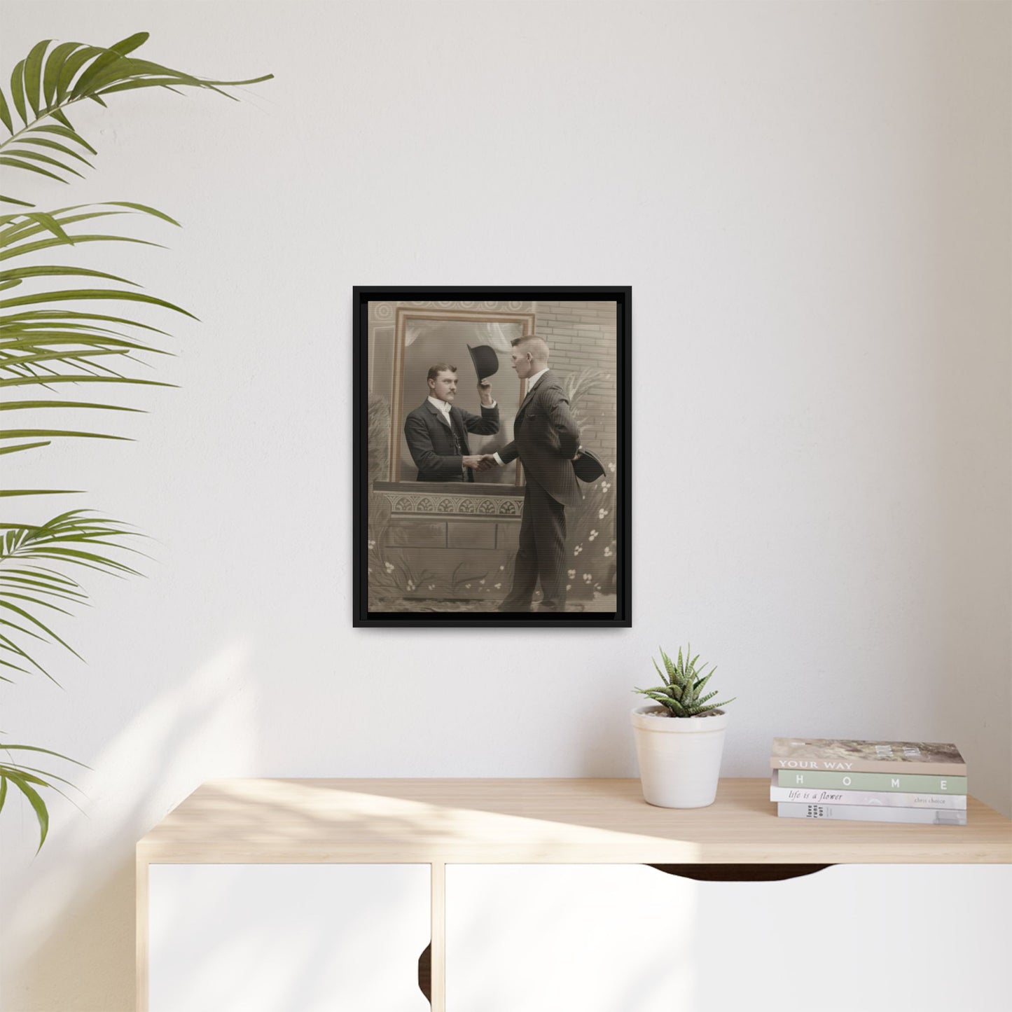 paire 079 | Framed Vintage Photo - Matte Canvas