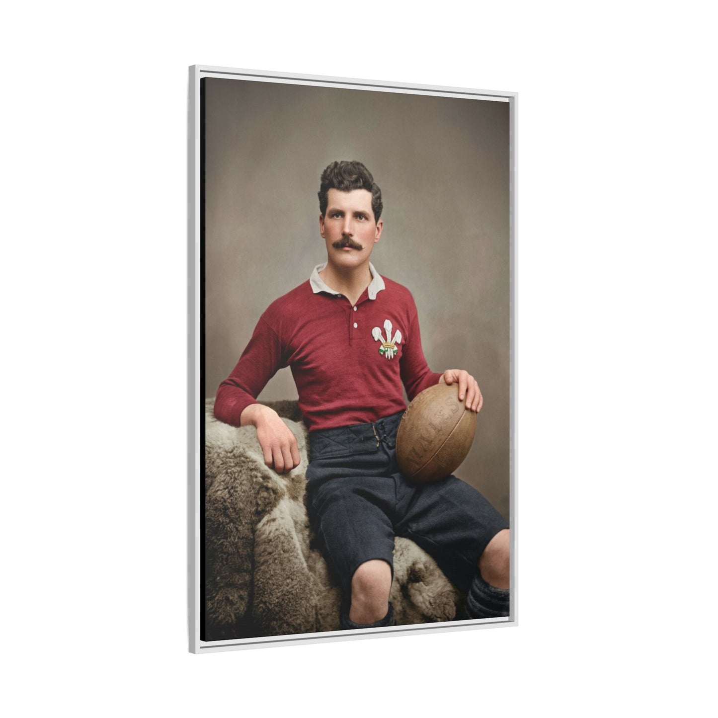 athlétisme 022 | Framed Vintage Photo - Matte Canvas