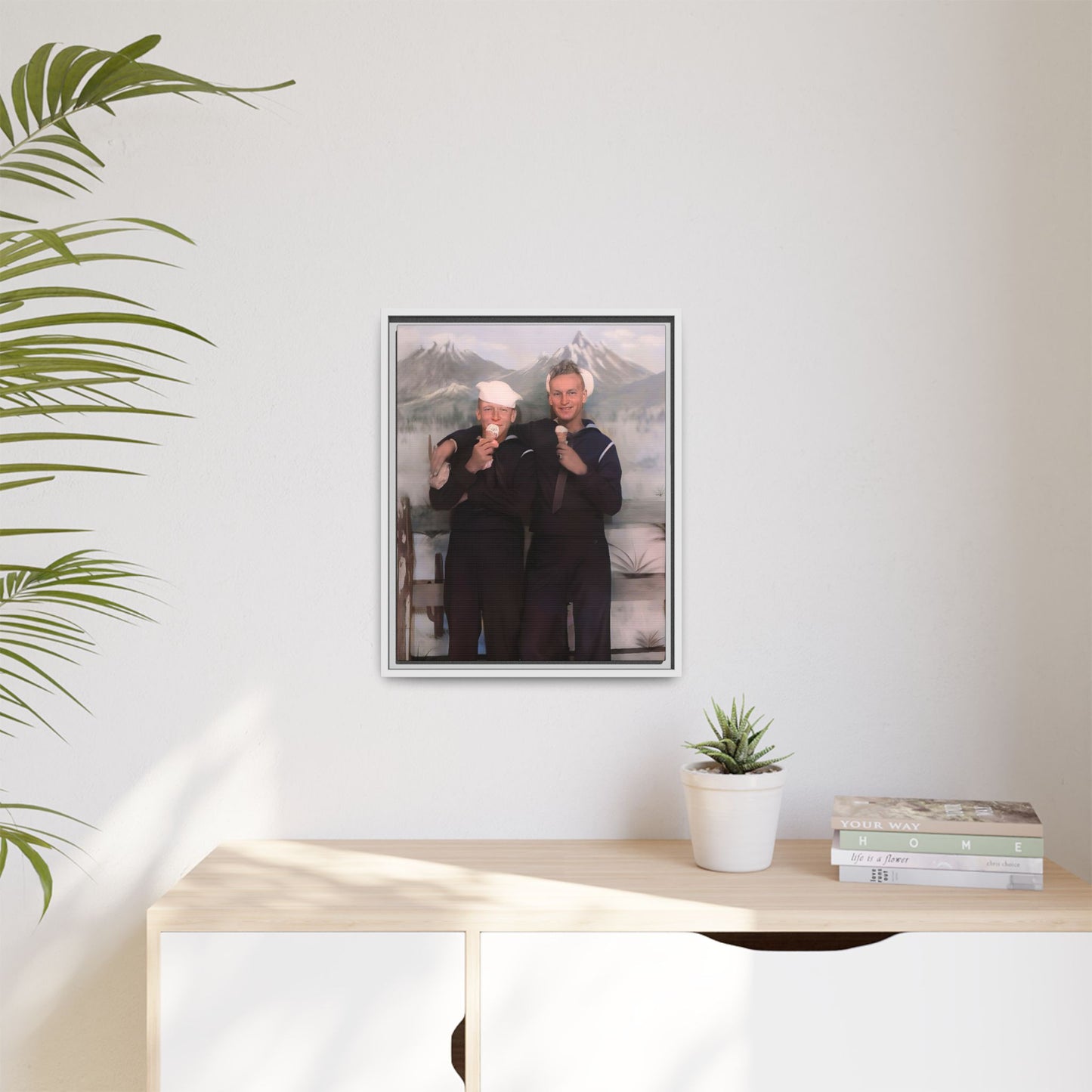 paire 051 | Framed Vintage Photo - Matte Canvas