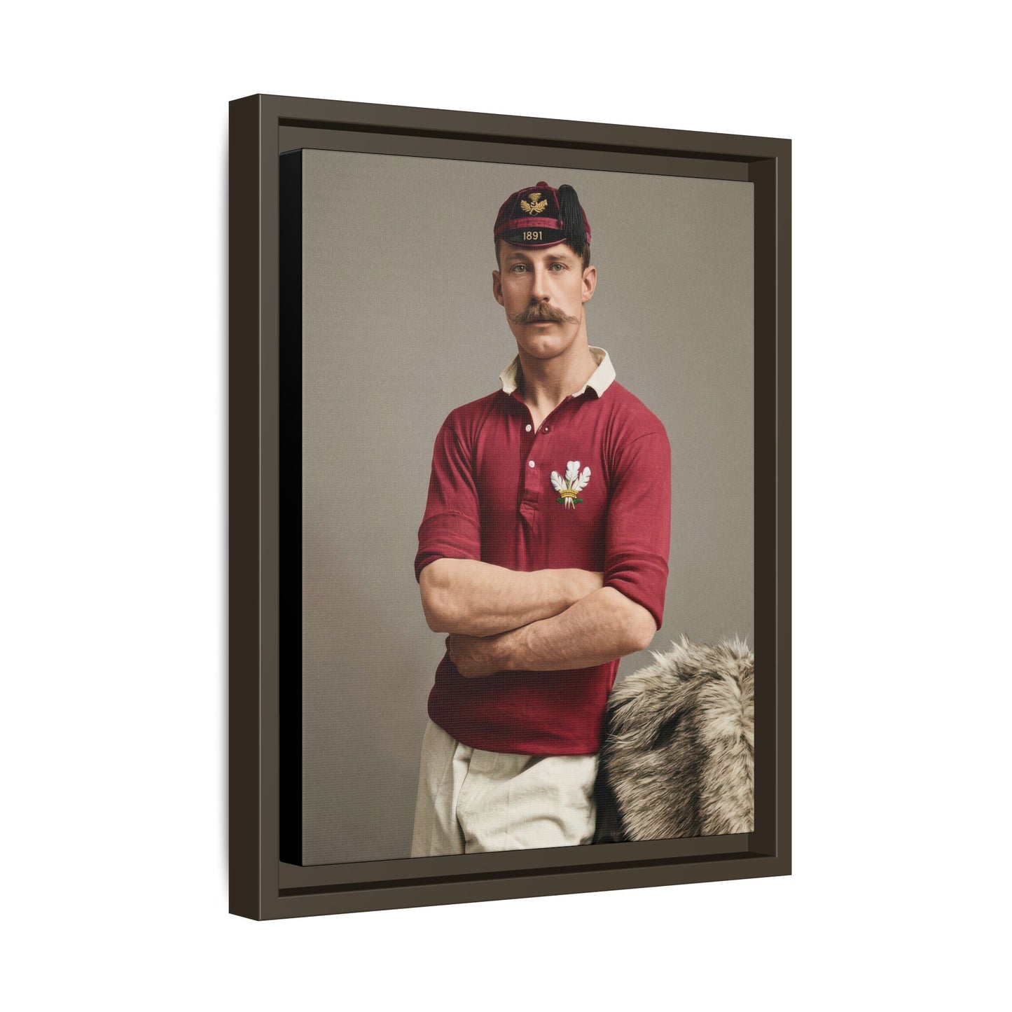 athlétisme 021 | Framed Vintage Photo - Matte Canvas