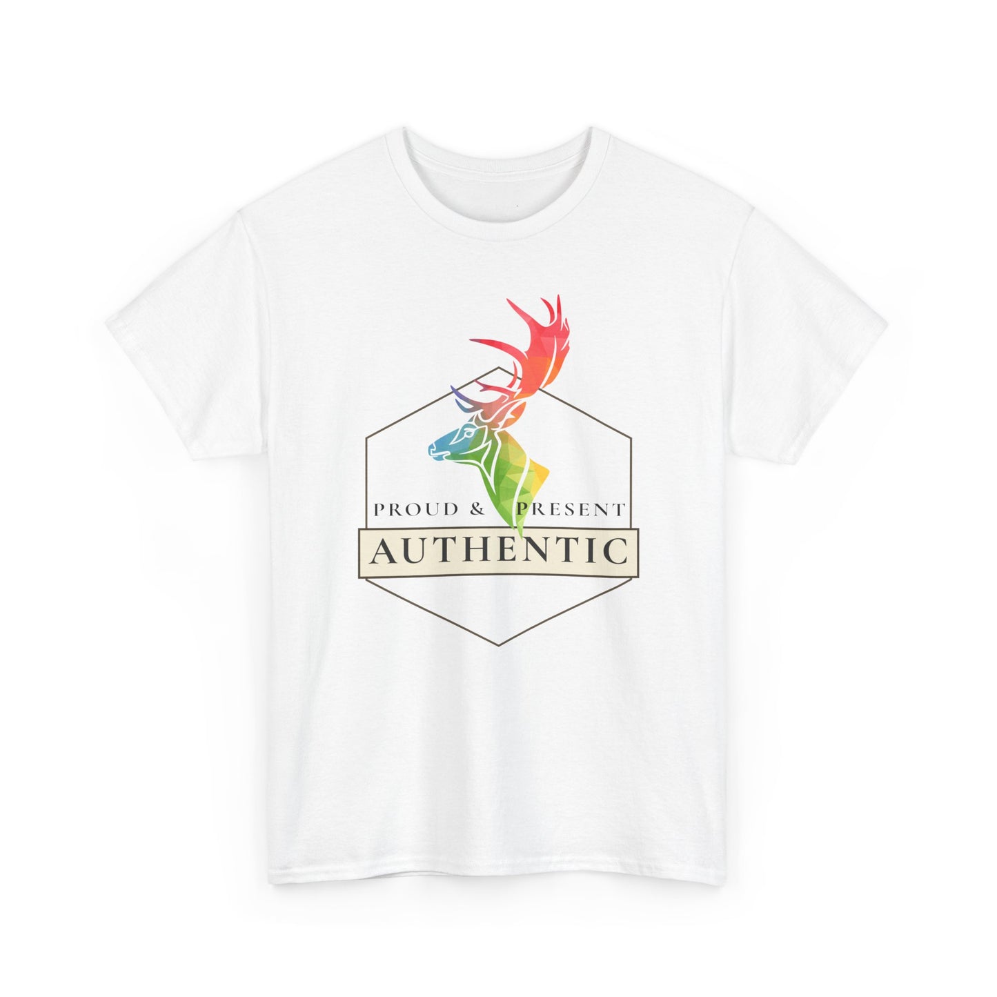 Authentic Pride T-Shirt | Proud & Present LGBTQ Identity Graphic Tee