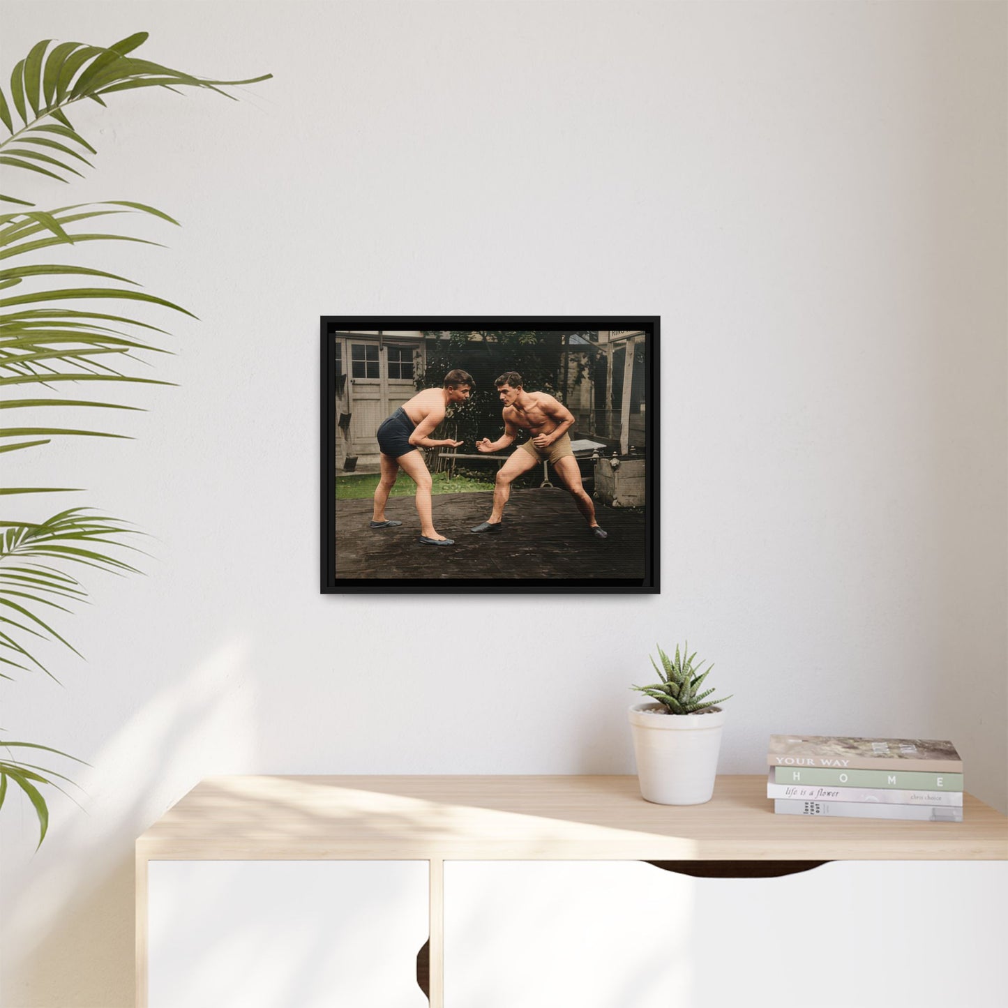 athlétisme 033 | Framed Vintage Photo - Matte Canvas