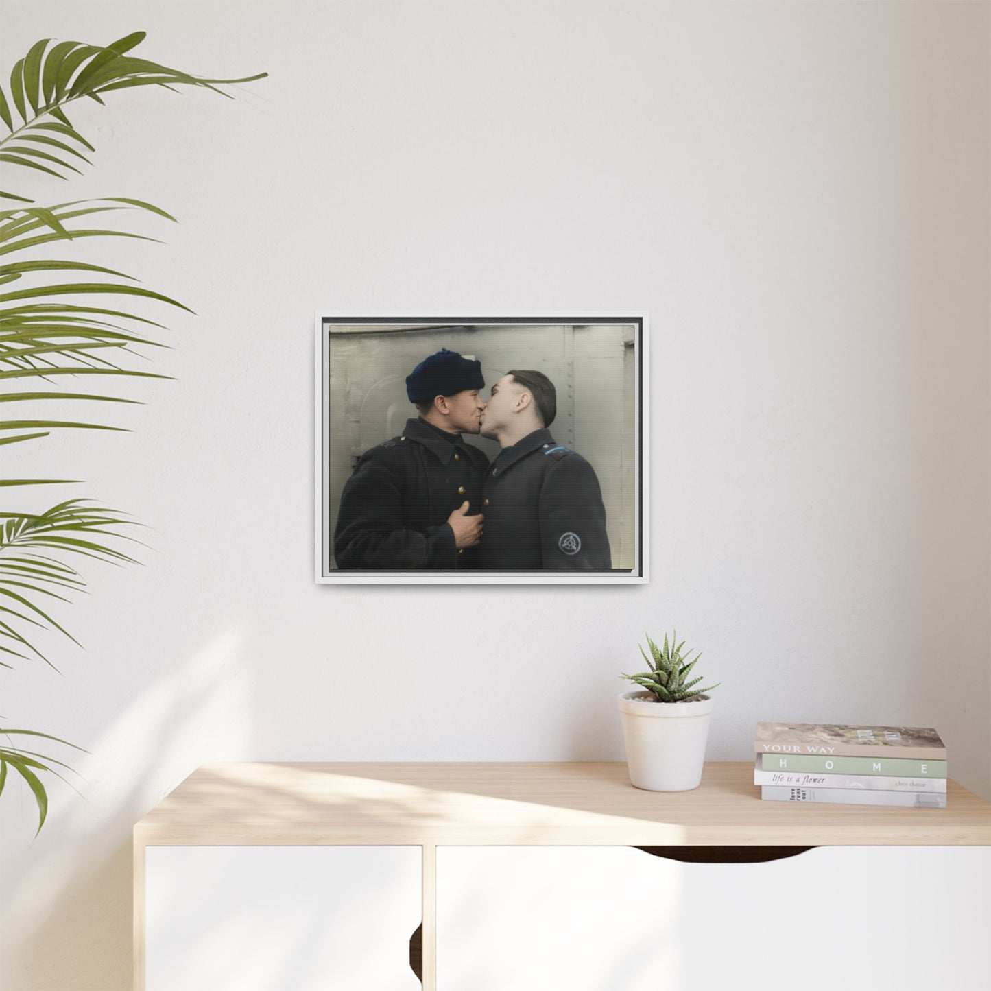 paire 004 | Framed Vintage Photo - Matte Canvas