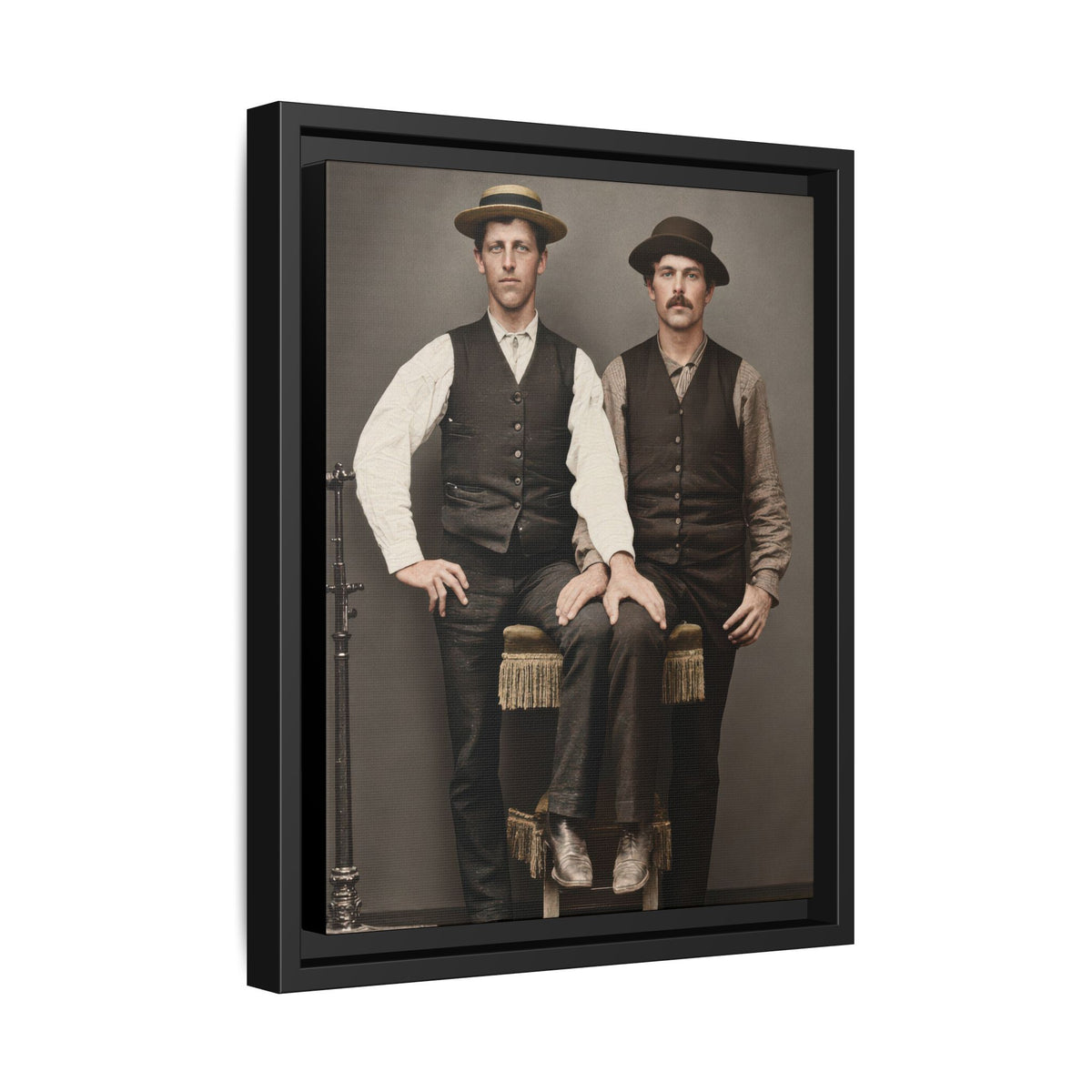paire 163 | Framed Vintage Photo - Matte Canvas