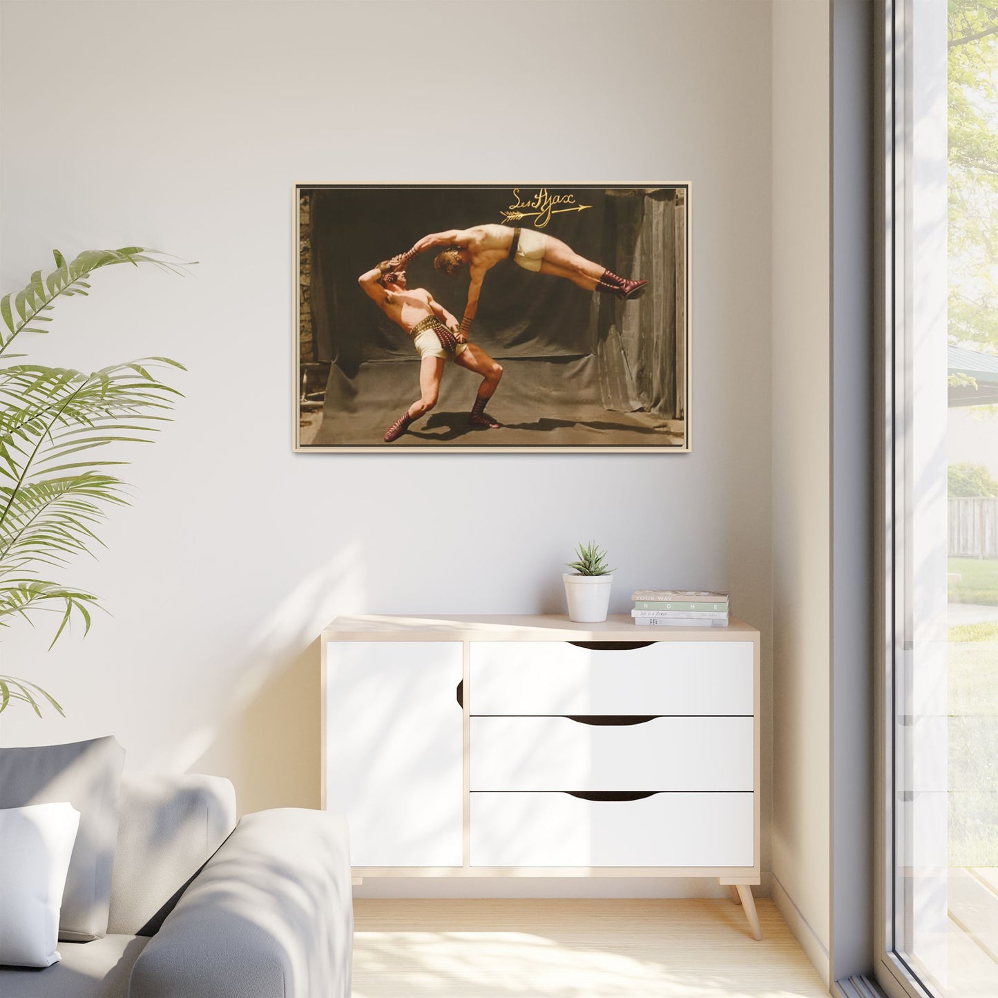 athlétisme 013 | Framed Vintage Photo - Matte Canvas