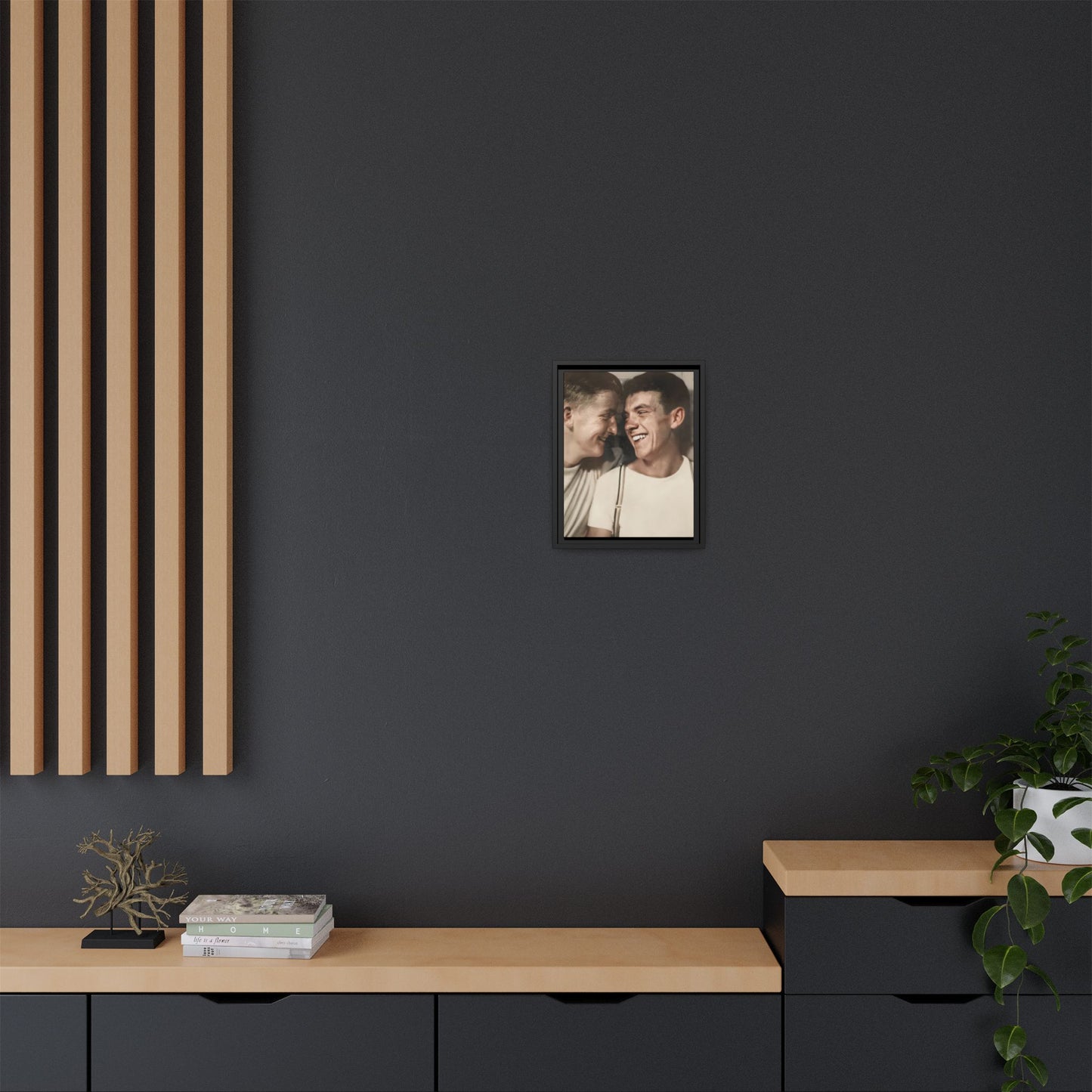 paire 067 | Framed Vintage Photo - Matte Canvas