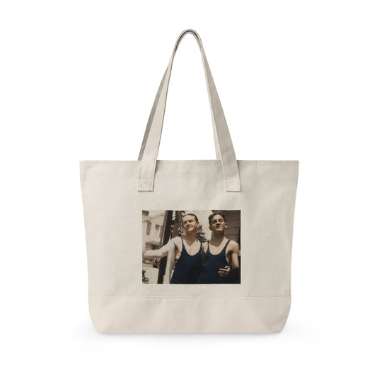 archival beach companionship tote bag 