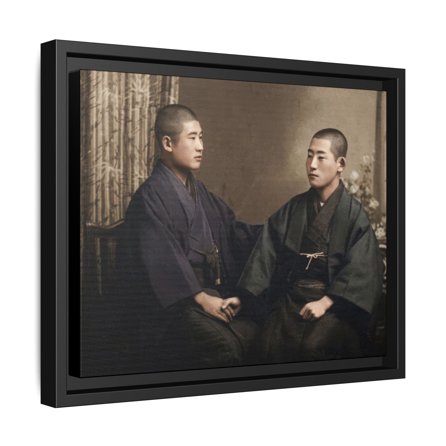 paire 011 | Framed Vintage Photo - Matte Canvas