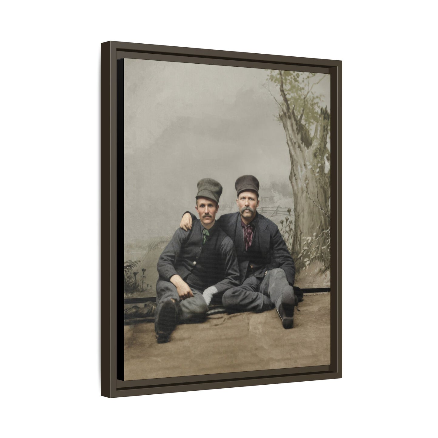 paire 037 | Framed Vintage Photo - Matte Canvas