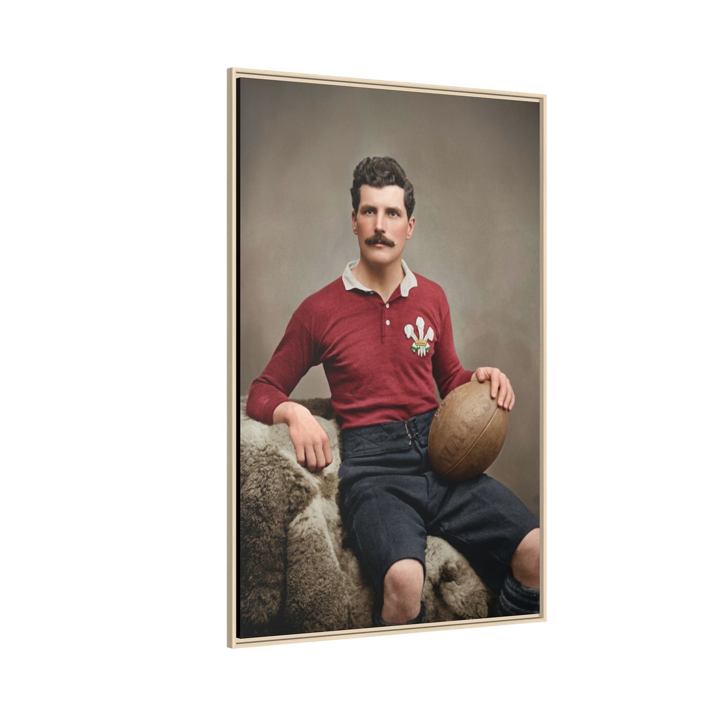 athlétisme 022 | Framed Vintage Photo - Matte Canvas