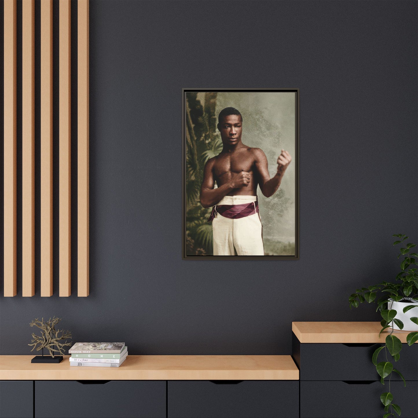 athlétisme 030 | Framed Vintage Photo - Matte Canvas
