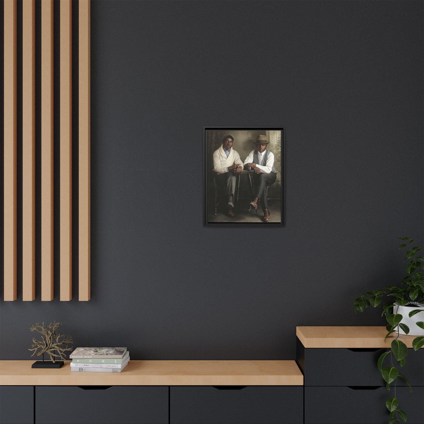 paire 047 | Framed Vintage Photo - Matte Canvas
