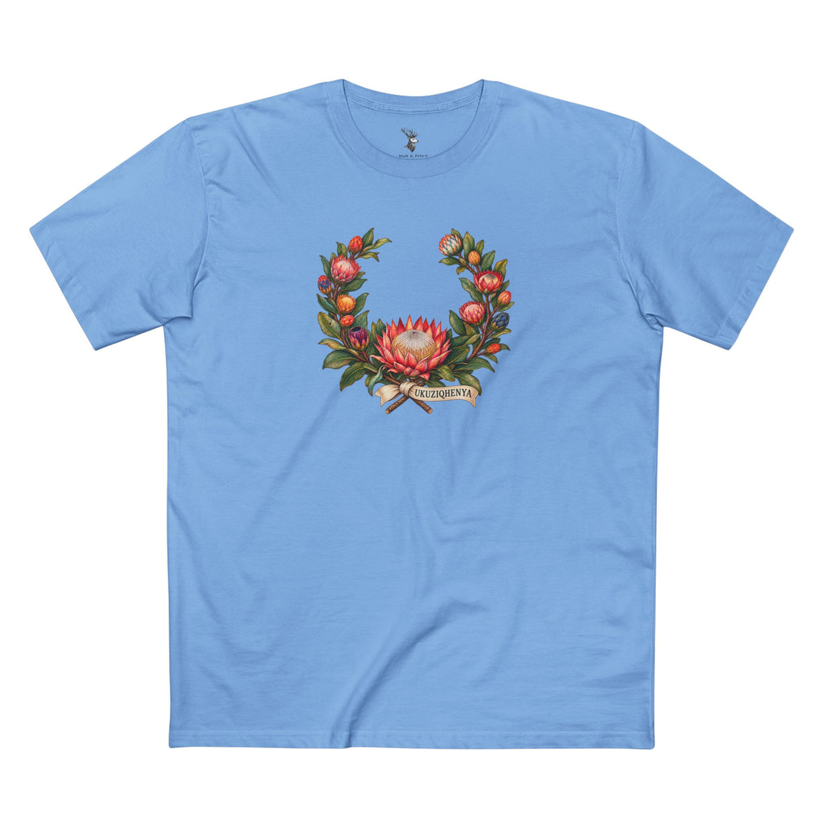 Ukuziqhenya King Protea Pride T-Shirt | South African Botanical LGBTQ+ Tee