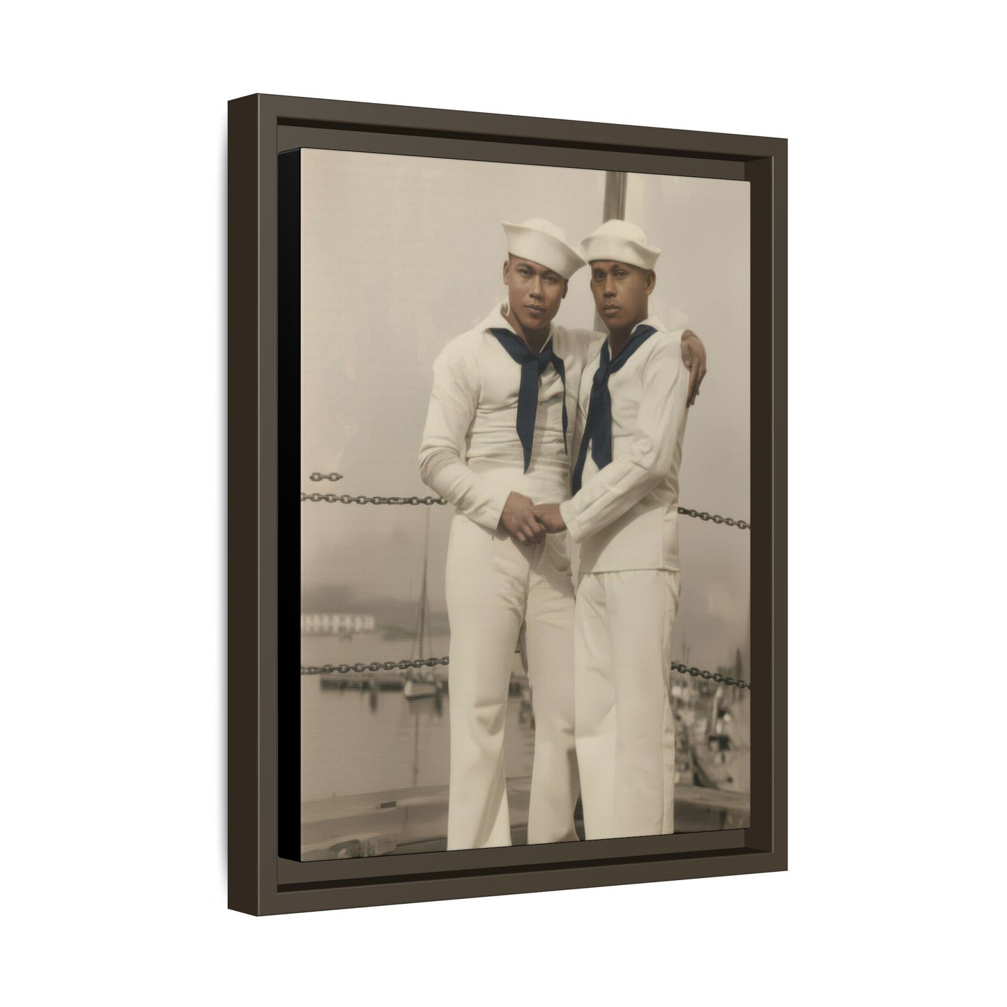 paire 089 | Framed Vintage Photo - Matte Canvas